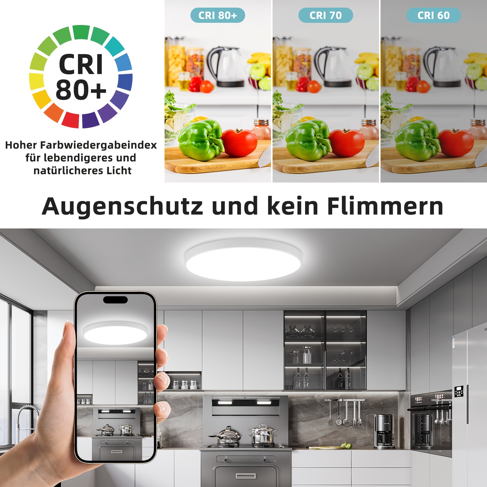 CL07-Black 18w switchable infrared remote control dimmable CRI adjustable ceiling light CCT chip light emitting diode household indoor hotel ceiling light