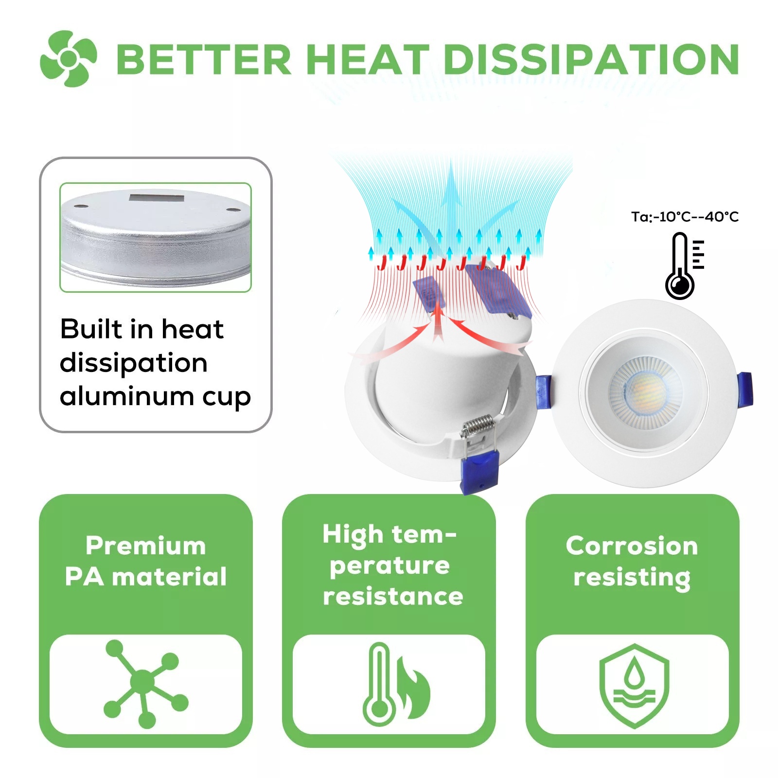 DL13 SAA certified led downlight saa 3cct ce ip44 waterproof anti-glare 8W 9W 90mm cut out embedded LED embedded ceiling spots lights