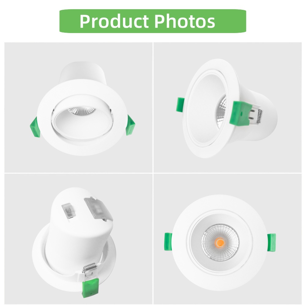 DL13 SAA certified led downlight saa 3cct ip44 waterproof anti-glare 8W 9W rotatable embedded LED ceiling spots lights 90mm cut out