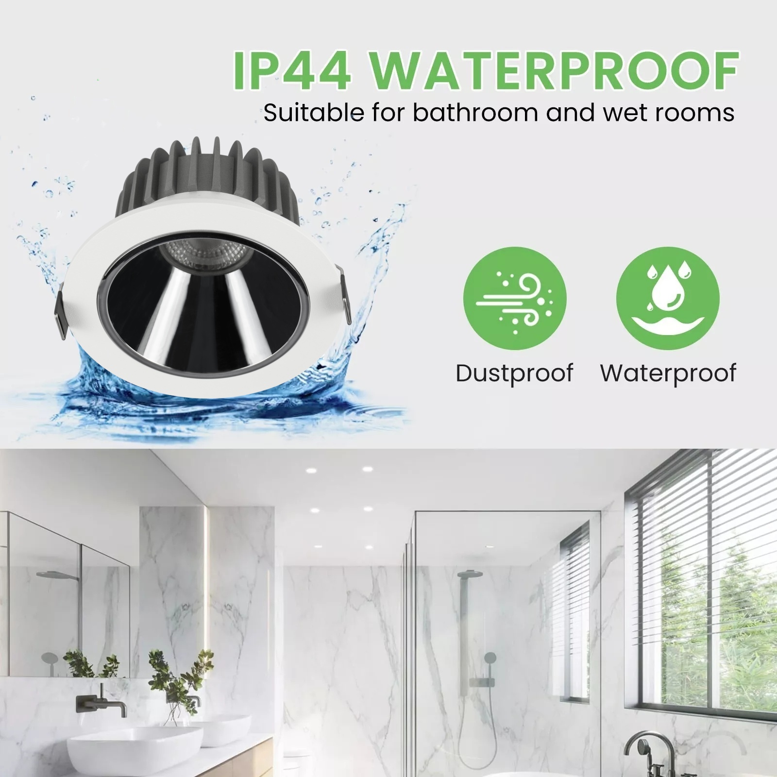 DL16 Modern design aluminum indoor LED anti-glare downlight waterproof IP54 patch LED embedded Lamp Hotel office easy to use embedded