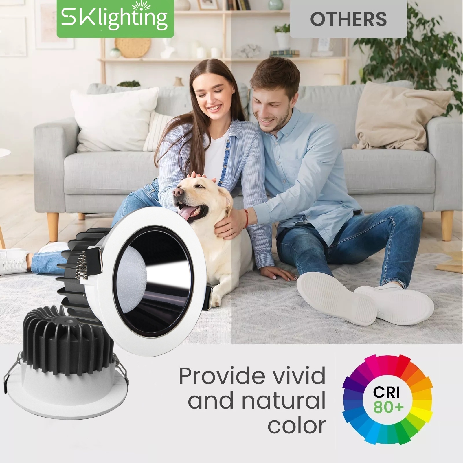 DL16 IP Spotlight 10w 18w 30w 36w embedded spotlight anti-fog toilet bathroom  kitchen 80mm IP54 waterproof LED downlight aluminum lamp