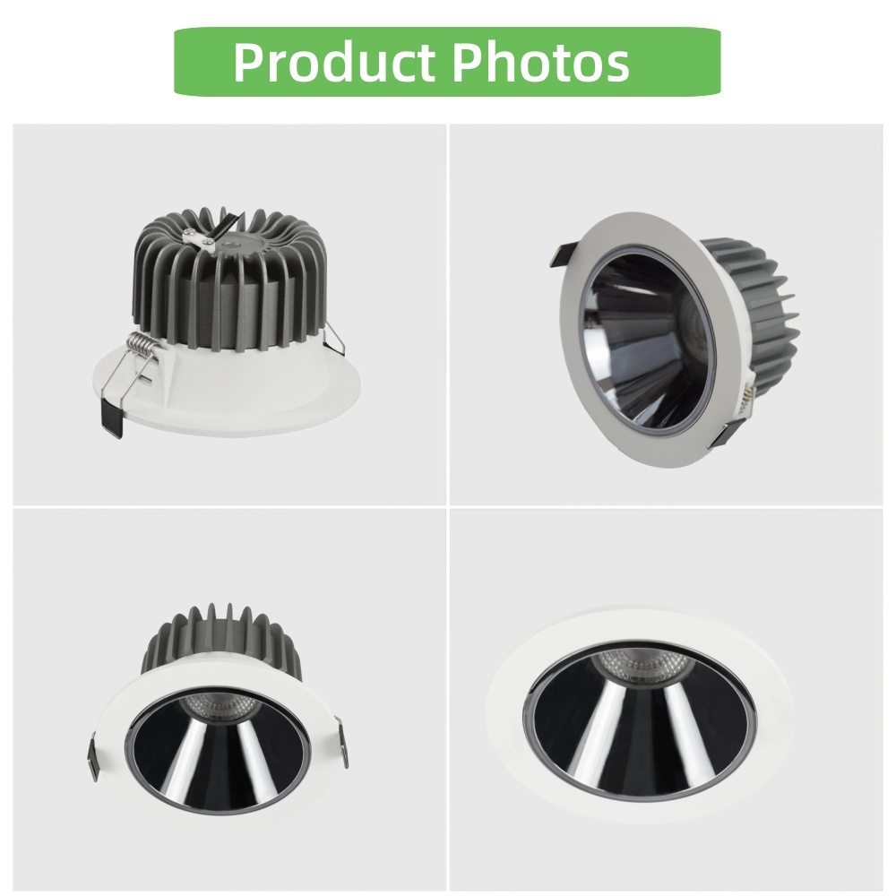 DL16 Modern design aluminum indoor LED anti-glare downlight waterproof IP54 patch LED embedded Lamp Hotel office easy to use embedded