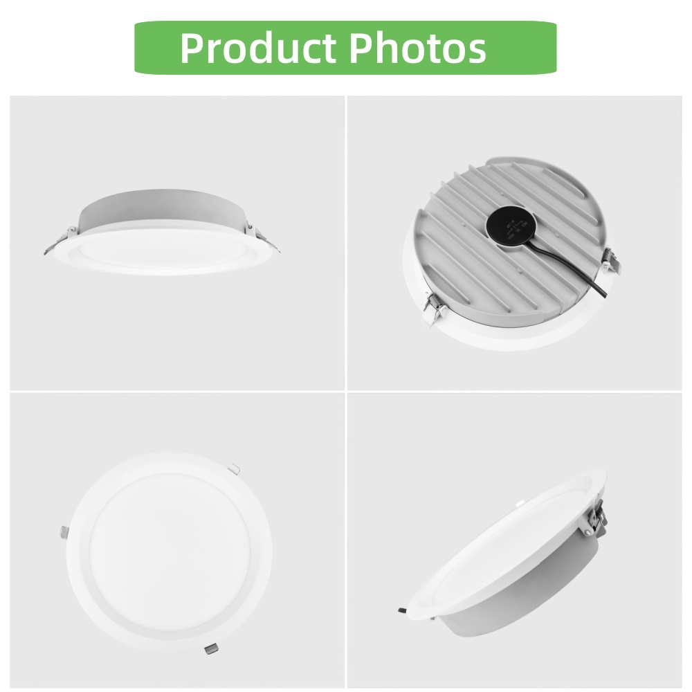 DL25 Led Downlight 15W Ssa 3cct CE 220V-240V SMD Dimmable Embedded Hole Lamp Decoration Hotel Living Room Light Aluminum Downlight