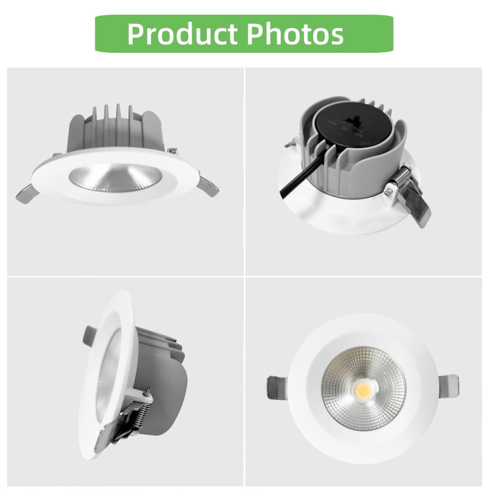 DL26 LED Downlight Cob Ce Saa 3cct High Lumen Anti-Glare LED Downlight 12W Aluminium Dimmable Recessed Ceiling SMD LED Downlight
