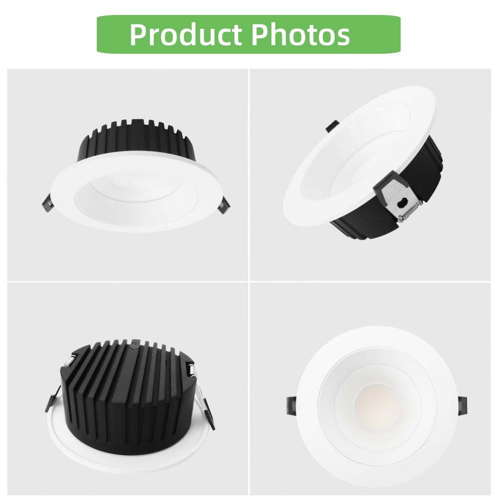 DL30 Light IP20 Waterproof LED Downlight COB SAA 9W 12w 18w 24W Recessed Ceiling Light Outdoor Bathroom Balcony Hotel  Mall spotlight