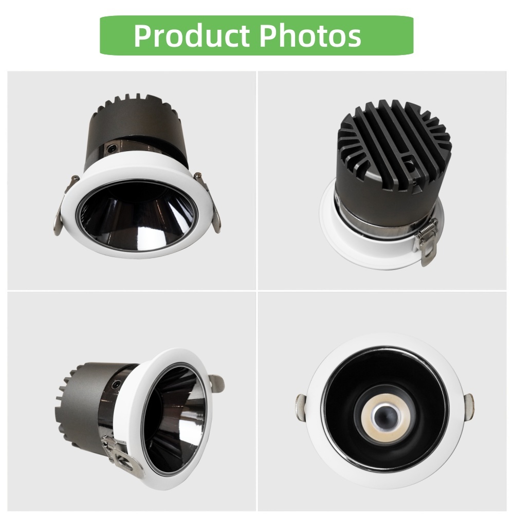 DL30 Light IP20 Waterproof LED Downlight 7W 10w 12w 18W Recessed Ceiling Light for Outdoor Bathroom Balcony Hotel  Mall spotlight ce