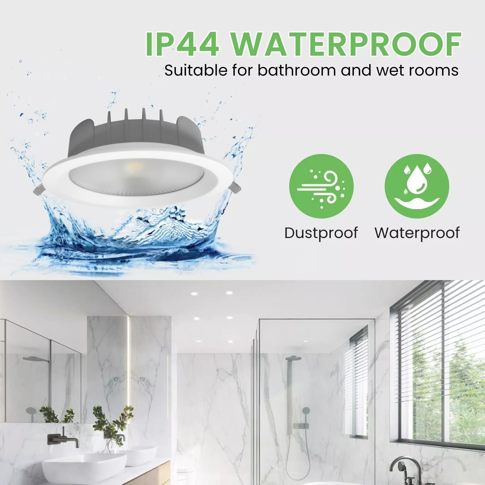 DL26 Led Dowlinght 20w Cob Cct Saa Spots Lights High Lumen AntiGlare Adjustable Dimmable Aluminium Recessed Ceiling SMD LED Downlight