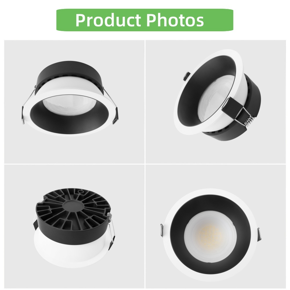 DL29 Dali Dimmable Aluminum Under Spotlight 12W 18W 24W 36W 42W SMD Ceiling Recessed Round CCT Variable Downlight, Hotel Superstore