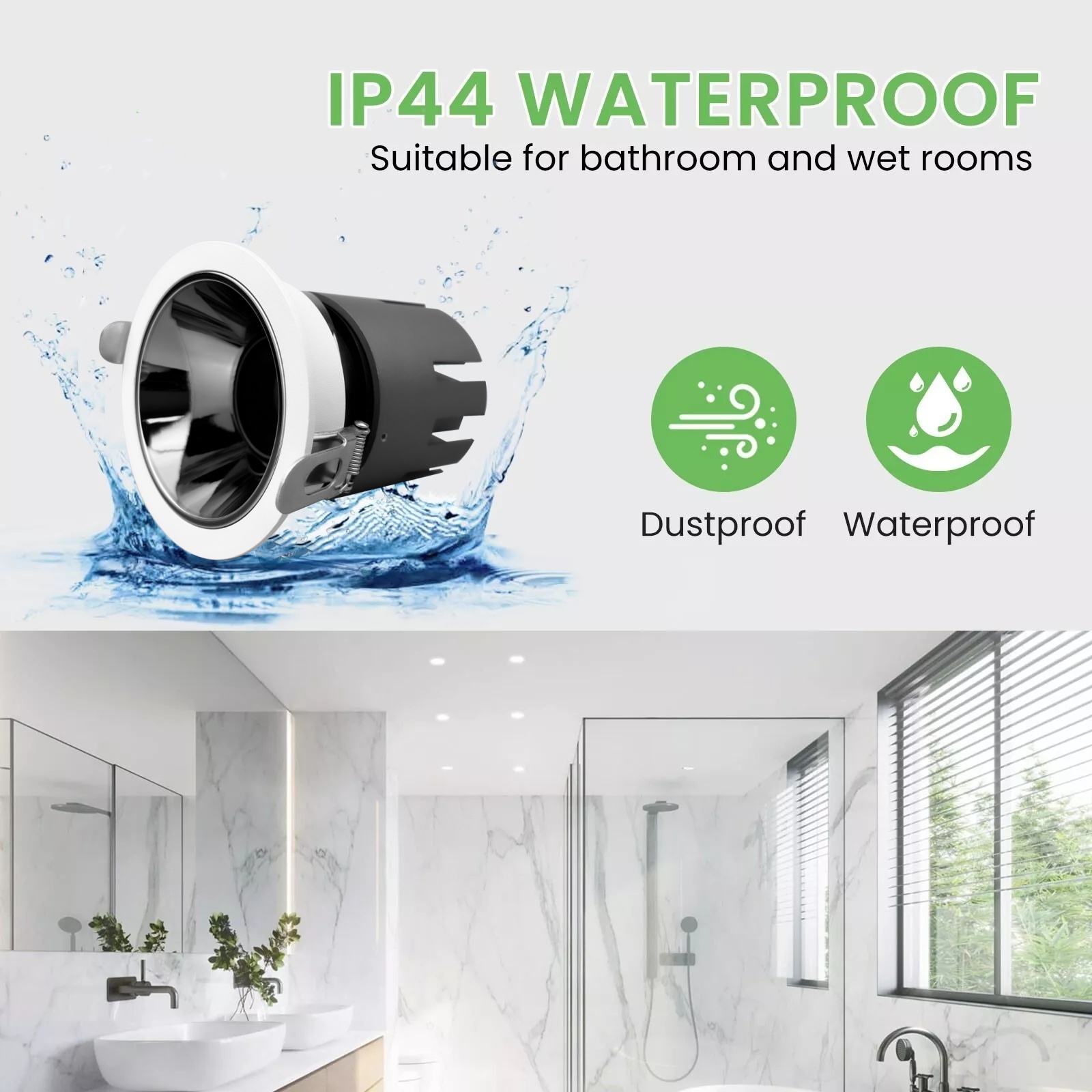 DL35  Anti Glare Focus Indoor Office Commercial Hotel Supermarket Office Store 7W 12W 15W Light Emitting Diode Spotlight
