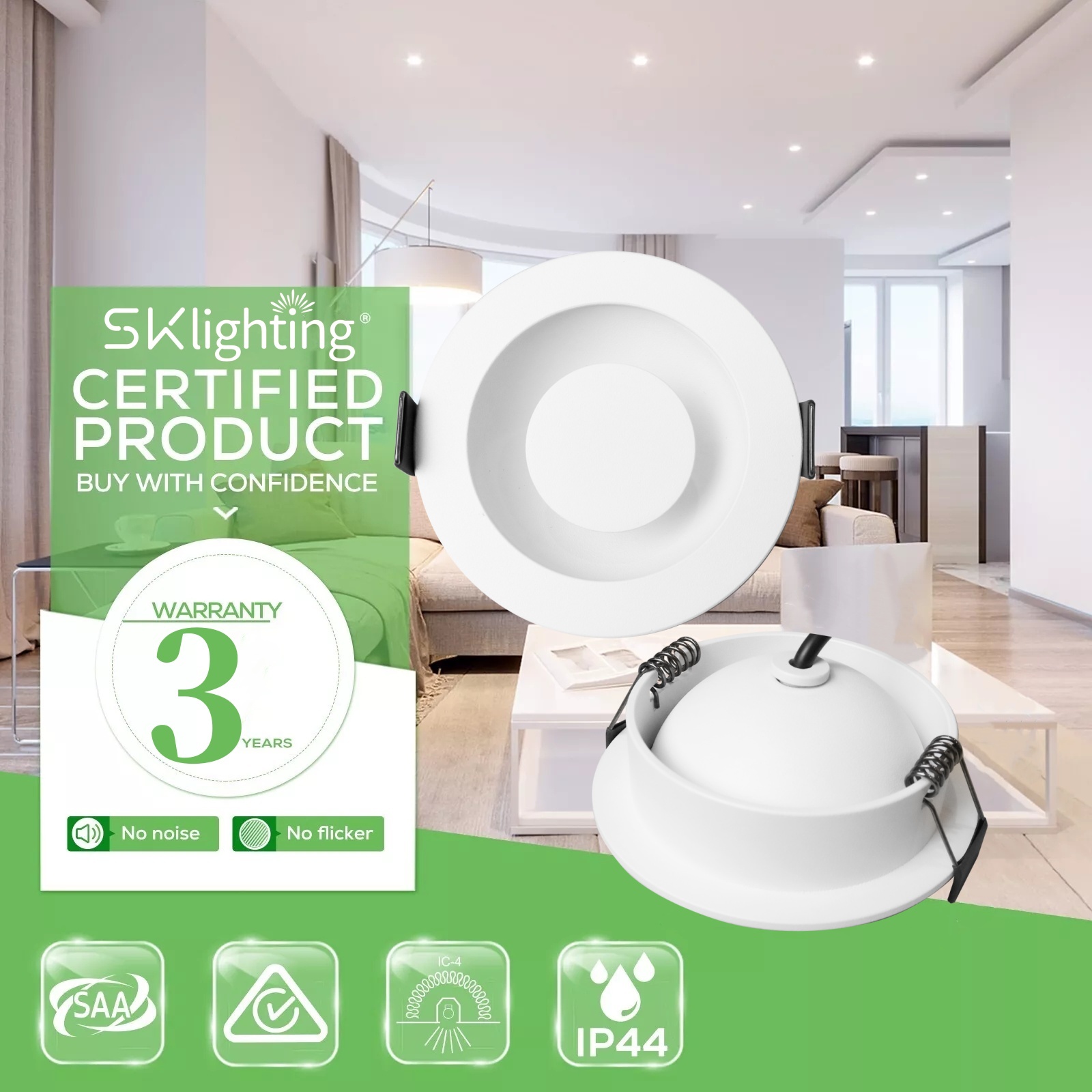 DL35 Commercial Lighting Shop Decorative Adjustable Anti-Glare Aluminum Efficient Reflective Design Recessed Light IP20 Light Emitting Diode Downlight white