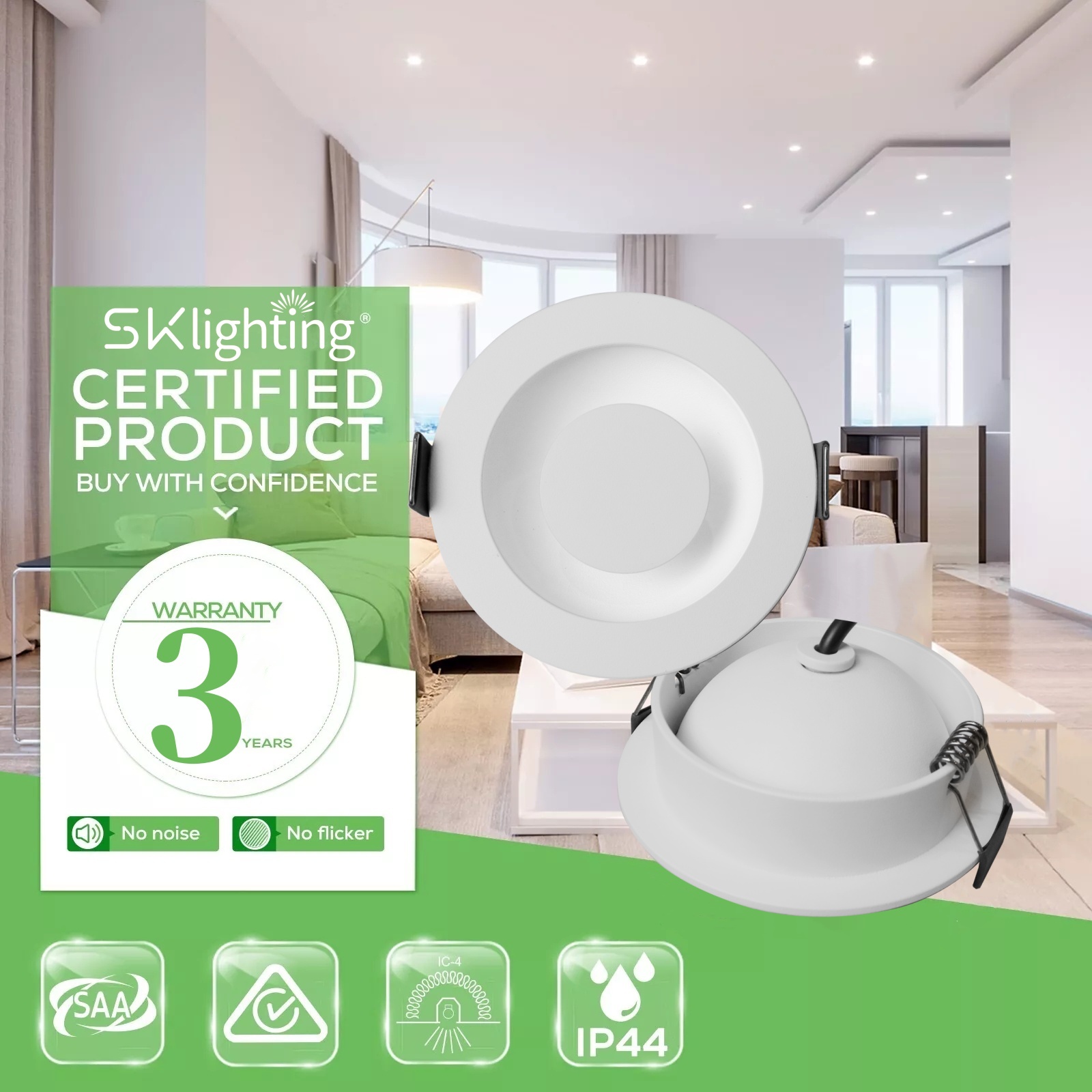 DL35 Commercial Lighting Shop Decoration Adjustable Anti-Glare Aluminum Efficient Reflective Design Recessed Light IP20 LED Downlight Gray