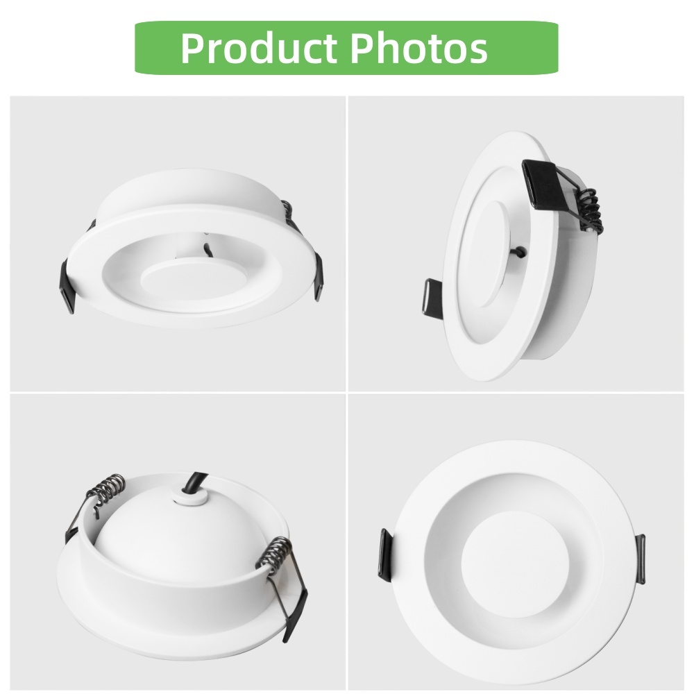 DL35 Commercial Lighting Shop Decorative Adjustable Anti-Glare Aluminum Efficient Reflective Design Recessed Light IP20 Light Emitting Diode Downlight white