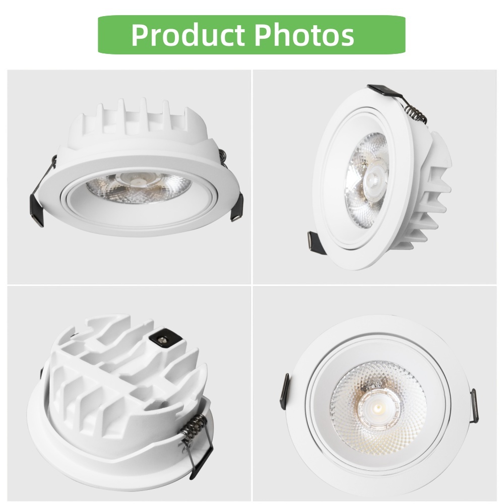 DL36 Anti Glare Focus Indoor Office Commercial Hotel Supermarket Office Shop Die-Cast Aluminum Spotlight Light Light Emitting Diode Spotlight