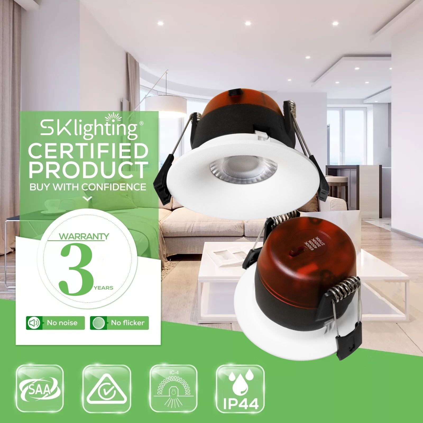DL33 Custom Ip65 Fire Rated Ceiling Recessed COB Spotlights Anti-Glare Led Spotlights