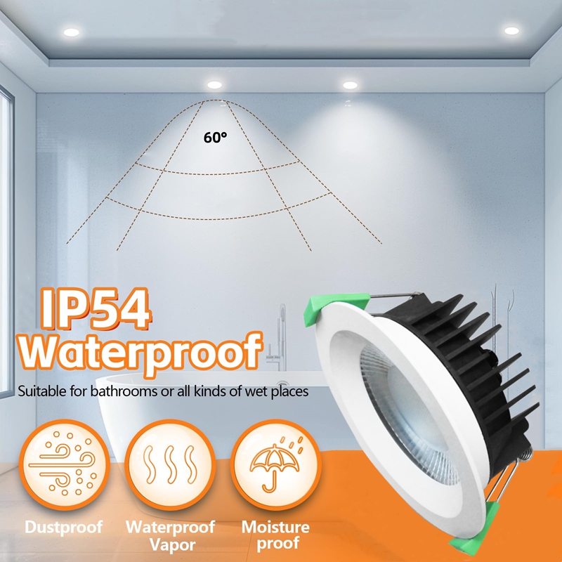 DL40-L IP54 Dimmable Light Emitting Diode Downlight 10w 90mm Commercial Spotlight Anti-Glare Recessed Light Emitting Diode Spotlight SMD Lens Modern 3CCT SAA Aluminum