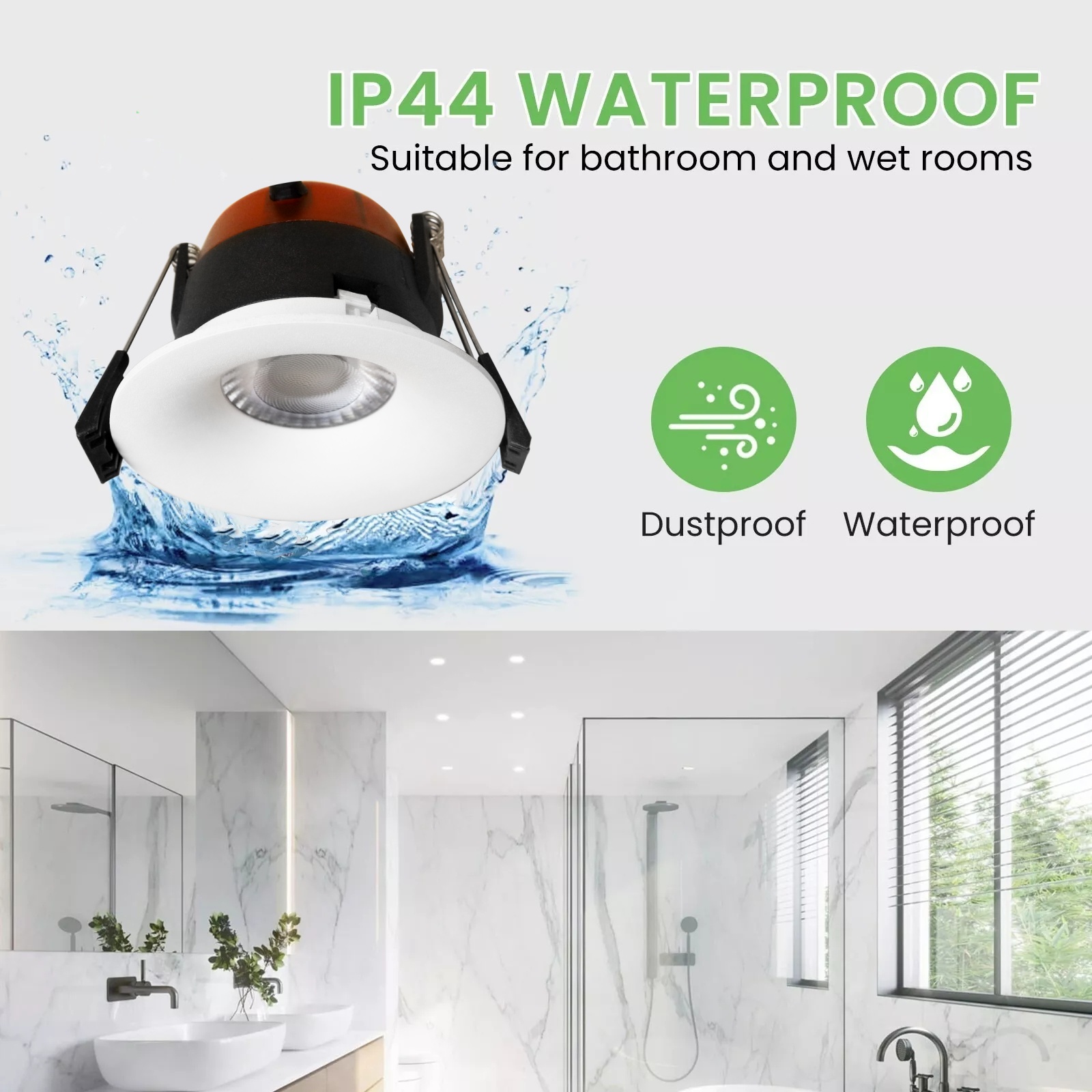 DL33 Custom Ip65 Fire Rated Ceiling Recessed COB Spotlights Anti-Glare Led Spotlights