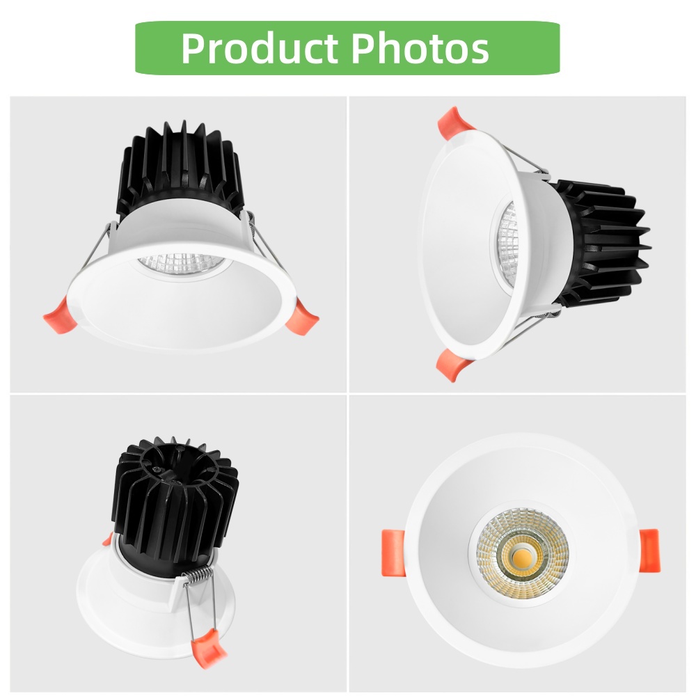 DL38 Light Emitting Diode Downlight Indoor Home Office COB Downlight 5w 7w 12w 18w Architectural Light Emitting Diode Downlight