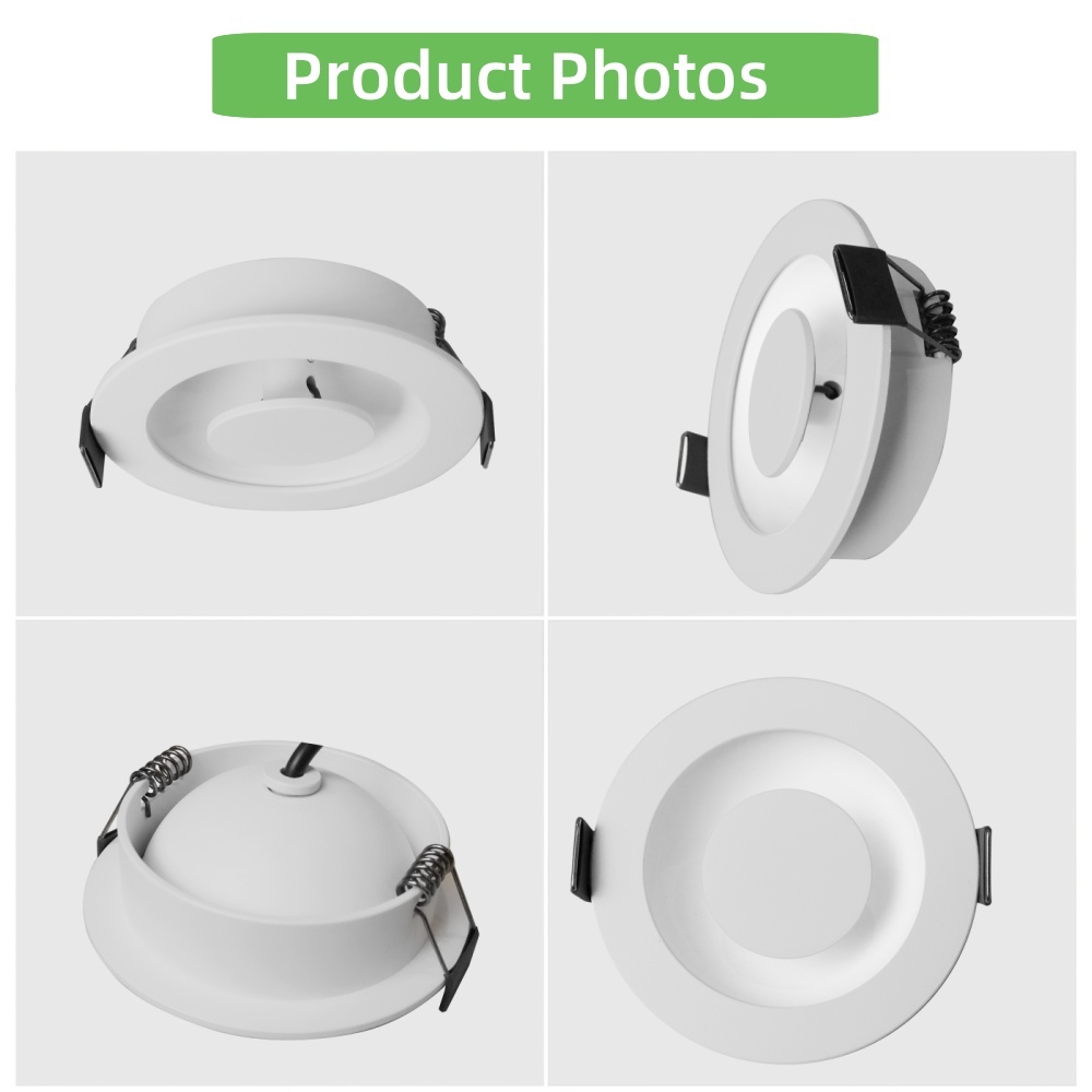 DL35 Commercial Lighting Shop Decoration Adjustable Anti-Glare Aluminum Efficient Reflective Design Recessed Light IP20 LED Downlight Gray