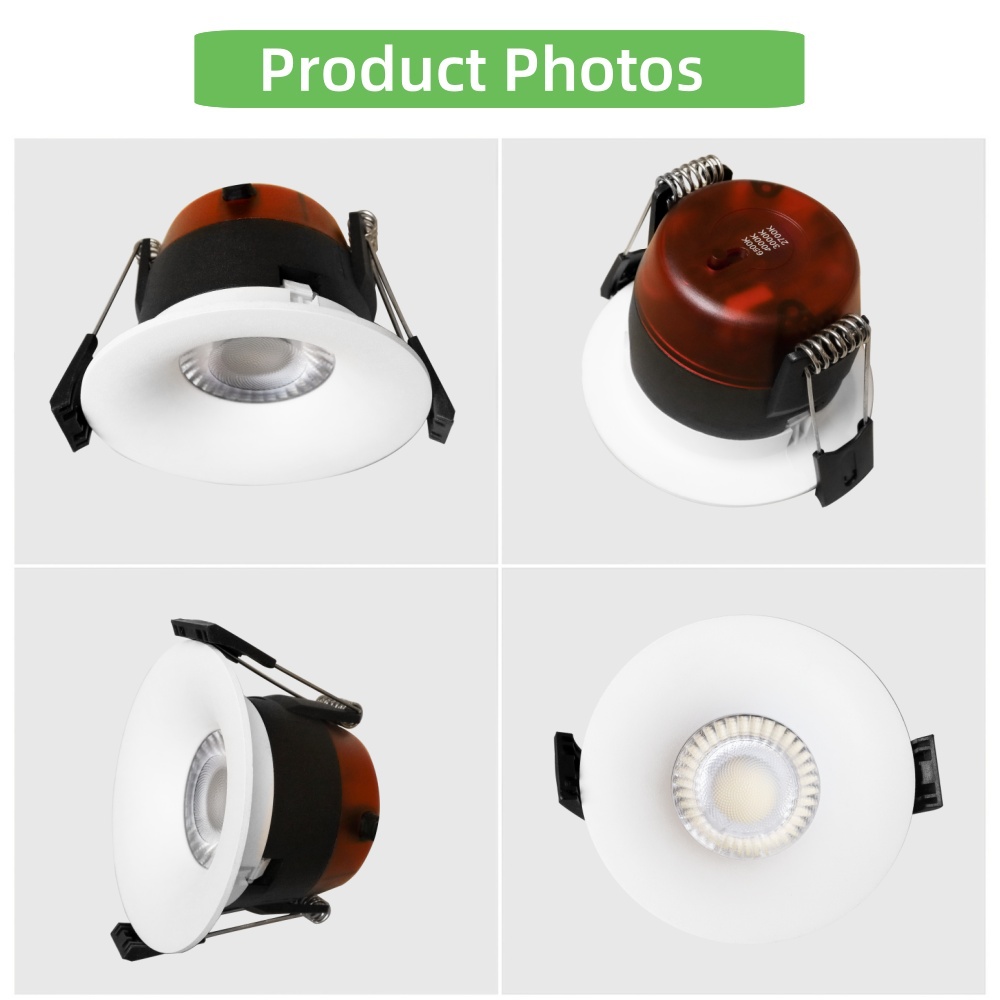 DL33 Custom Ip65 Fire Rated Ceiling Recessed COB Spotlights Anti-Glare Led Spotlights