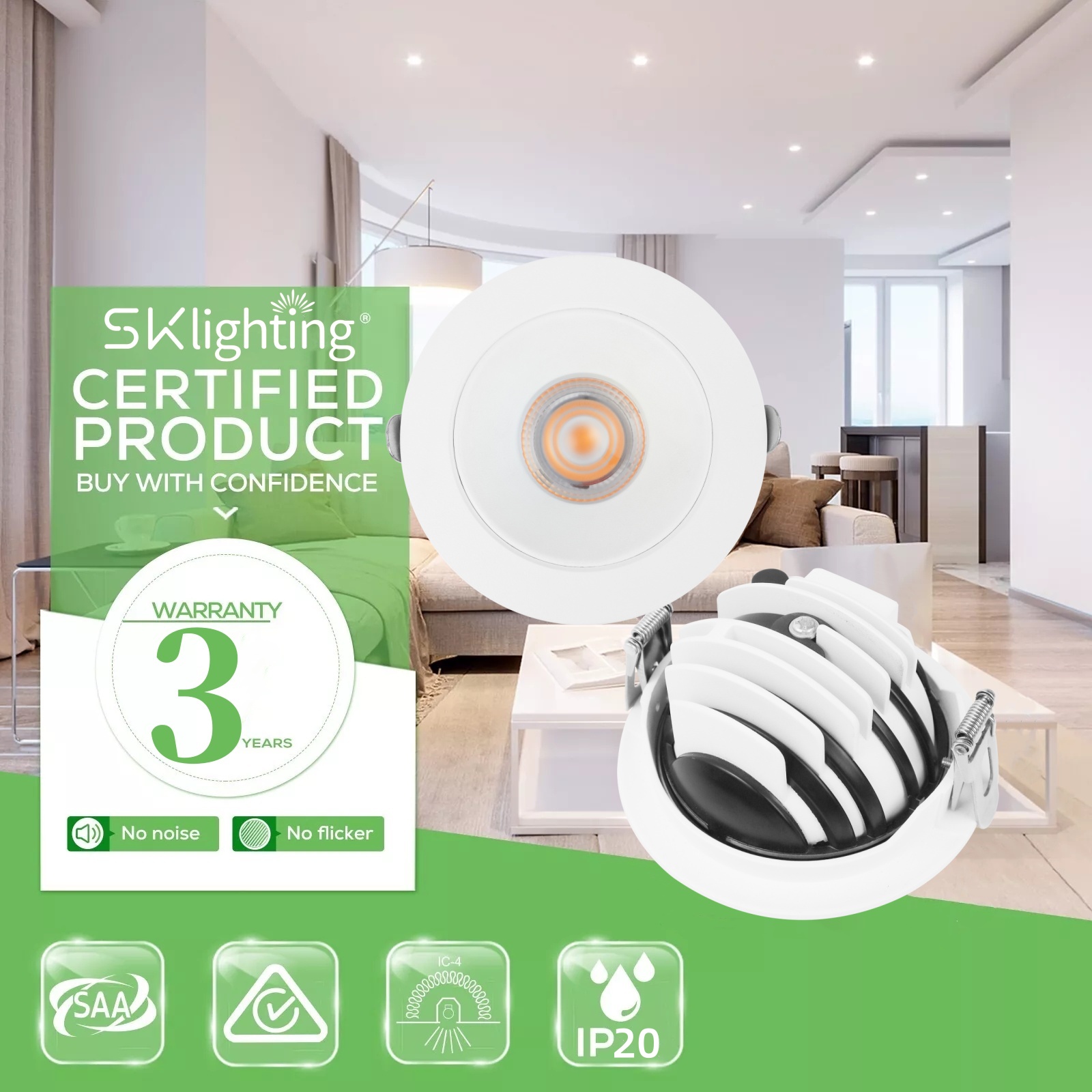 DL36 Light Emitting Diode COB Eyeball Downlight 360 Degree Rotation 4 Inch 9w Gimbal Pot Light 3CCT 5CCT Variable 120V