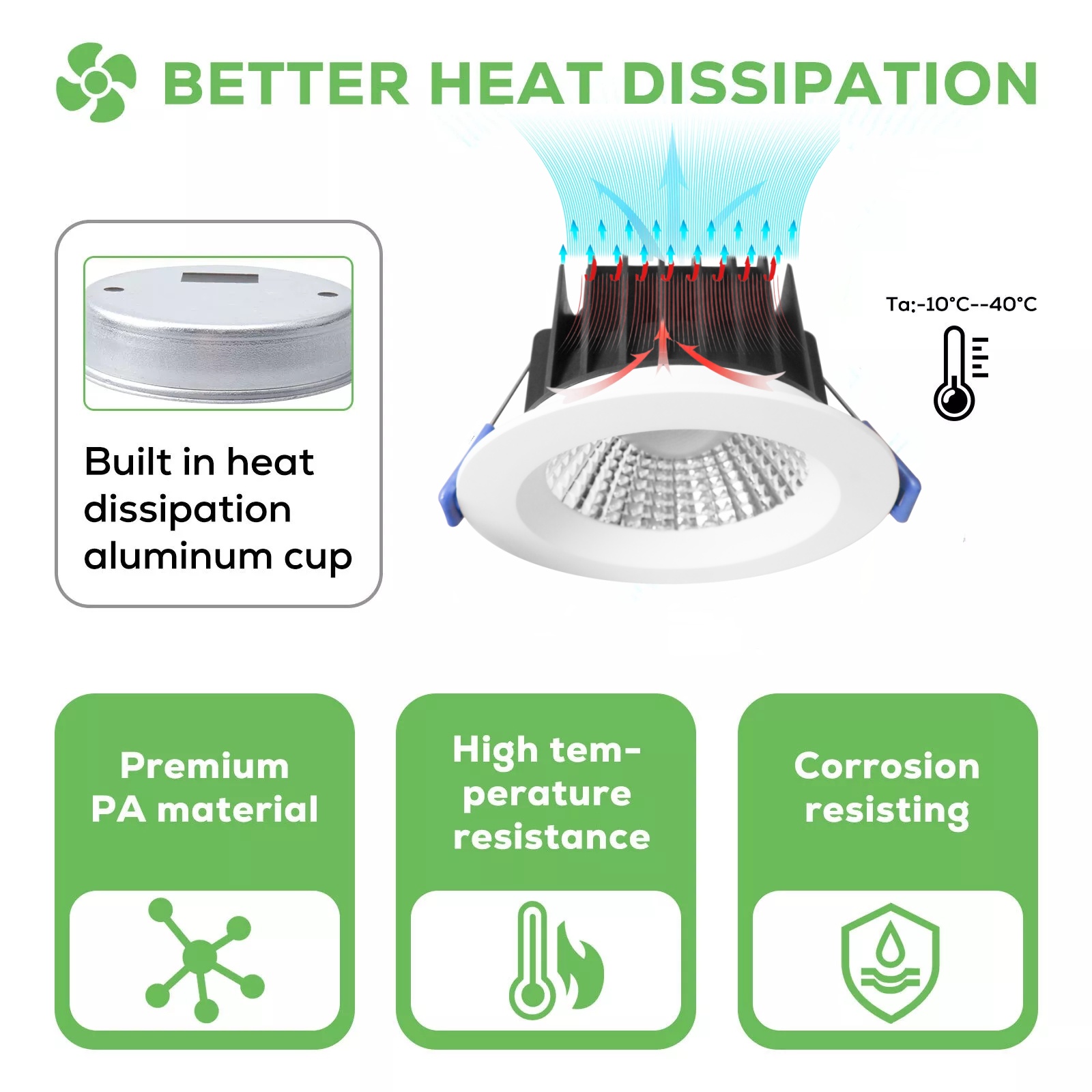 DL41-R SAA certified downlight 8w 9w 90mm  indoor 3CCT recessed dimmable downlight Australia IP54 waterproof antiglare spotlight lamp
