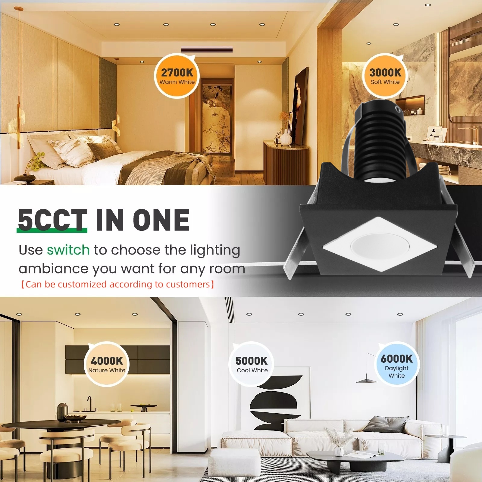 DL42 High-efficiency light-emitting diode downlight for home lighting waterproof hot sale commercial spotlights