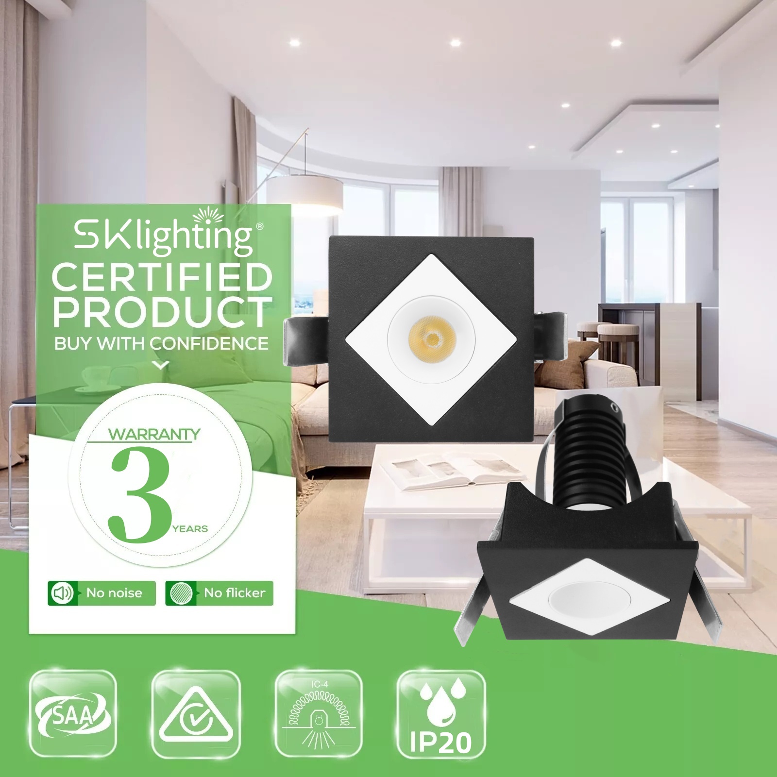 DL42 High-efficiency light-emitting diode downlight for home lighting waterproof hot sale commercial spotlights