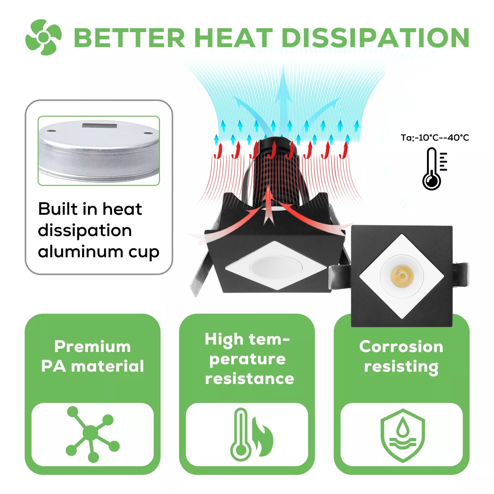 DL42 High-efficiency light-emitting diode downlight for home lighting waterproof hot sale commercial spotlights