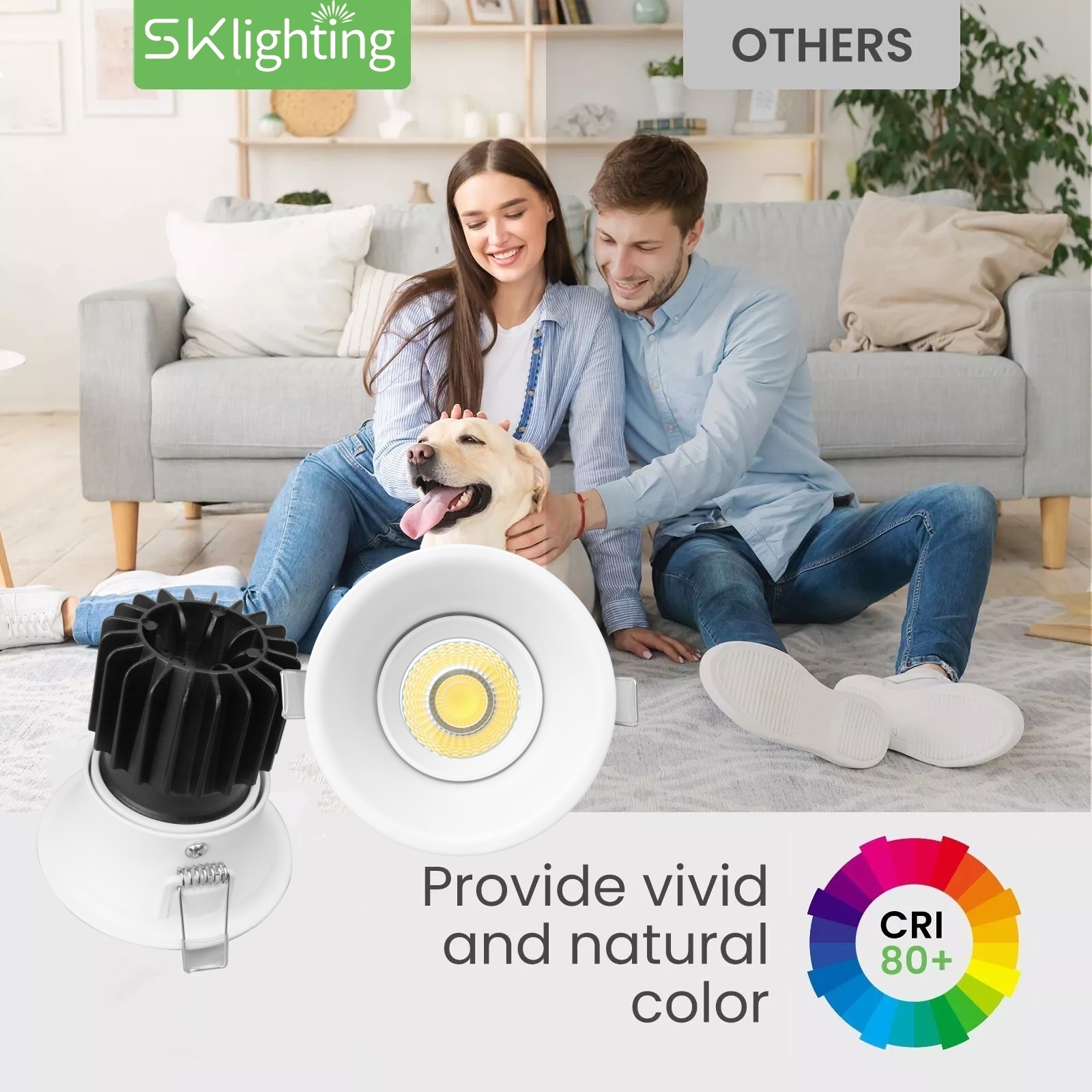 DL48 SAA Australia Standard High LED Brightness Downlight Indoor Home Recessed LED Decorative Clothing Store Downlights