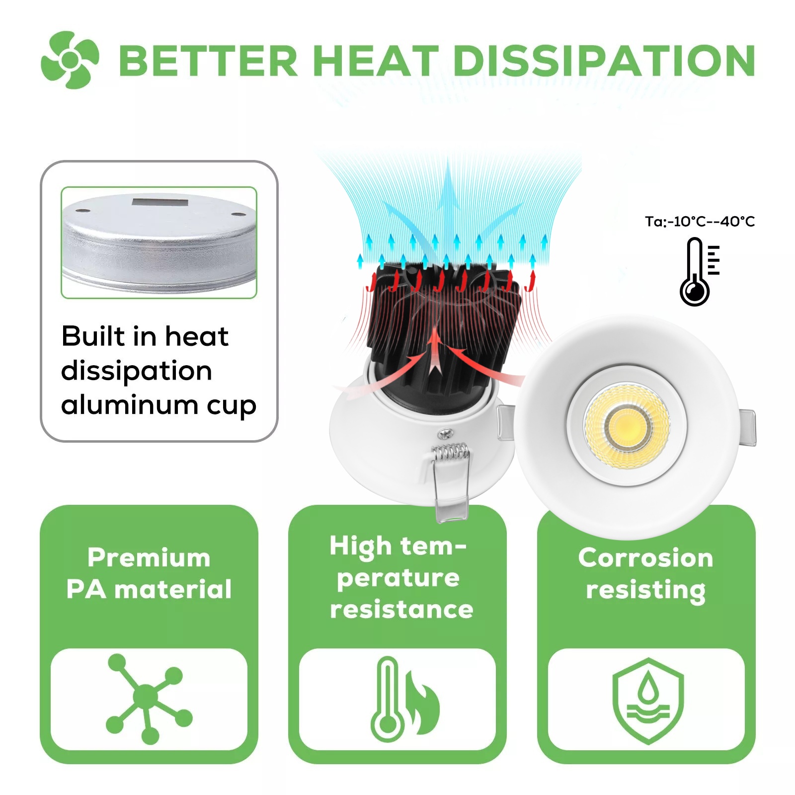 DL48 SAA Australia Standard High LED Brightness Downlight Indoor Home Recessed LED Decorative Clothing Store Downlights
