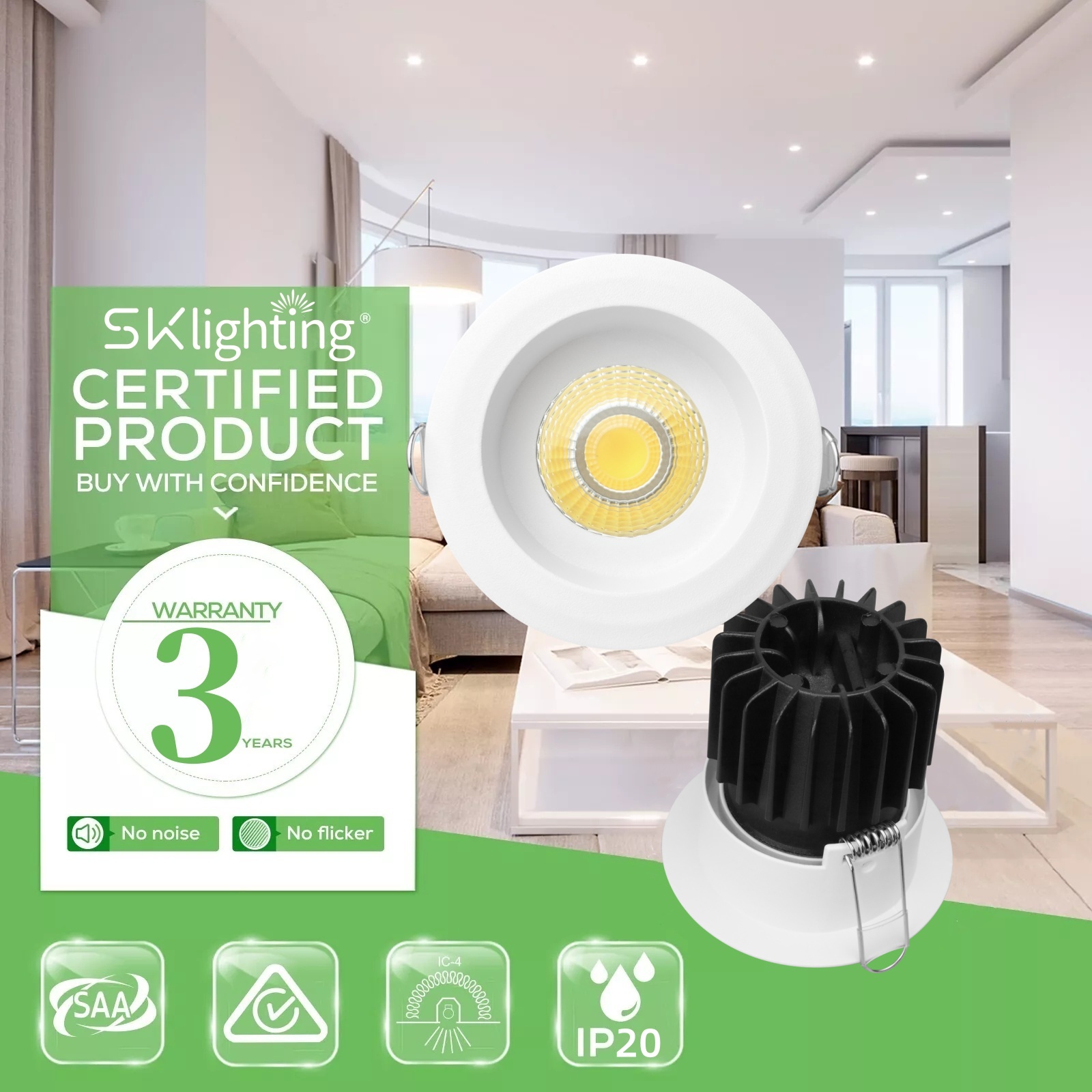 DL50 Living room bedroom dining room modern light emitting diode ceiling light fixtures new light emitting diode recessed spot light