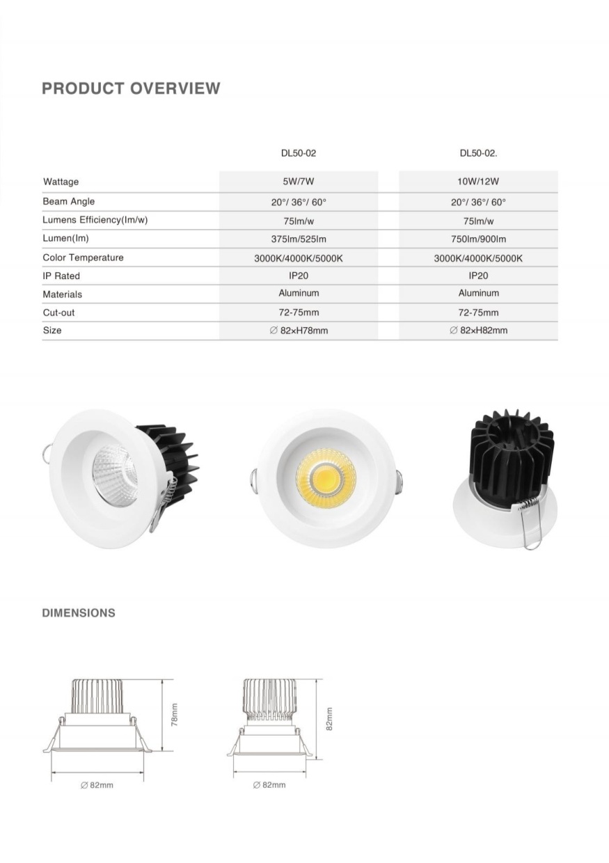 DL50 Living room bedroom dining room modern light emitting diode ceiling light fixtures new light emitting diode recessed spot light