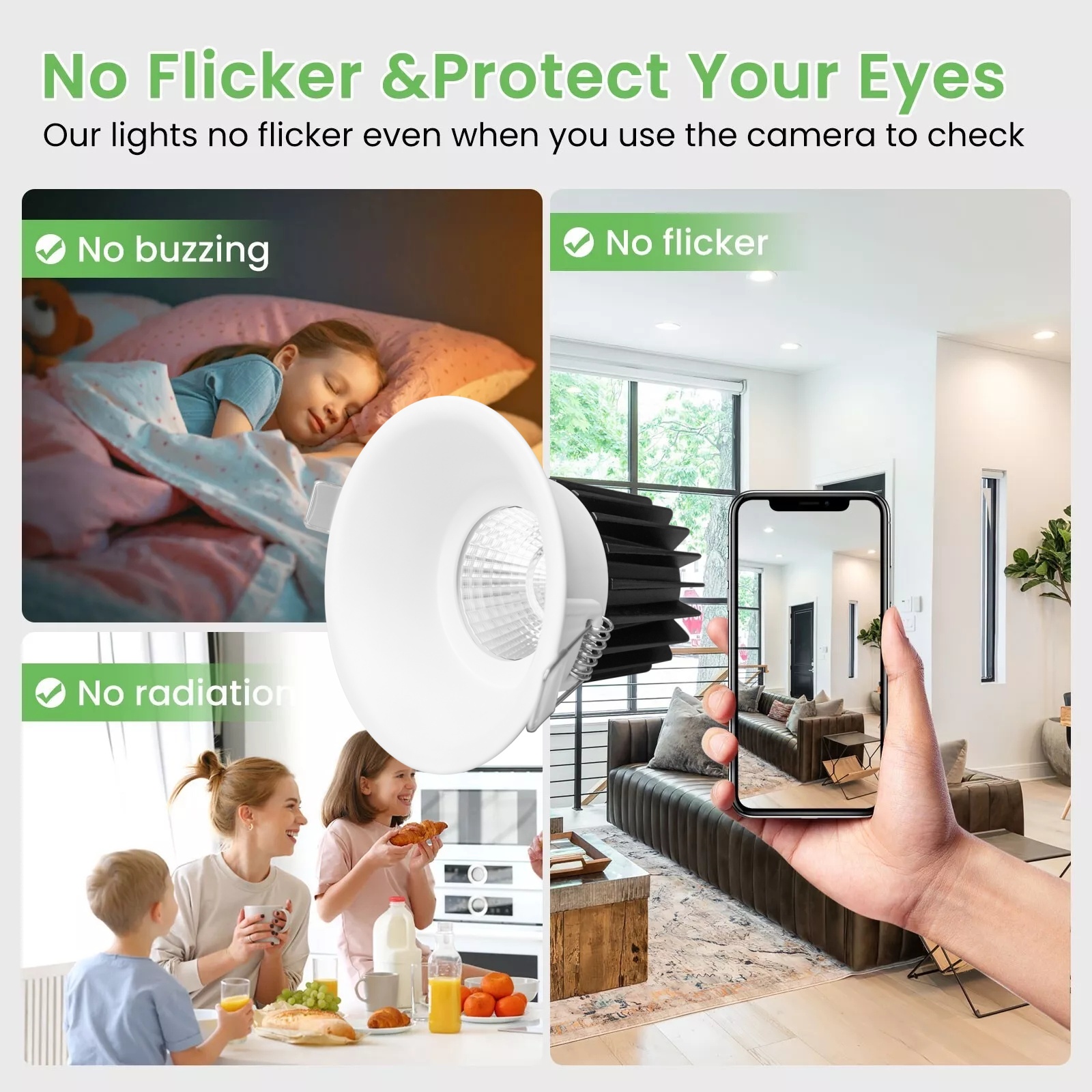 DL47 SAA Australia Standard High LED Brightness Downlight Indoor Home Recessed LED Decorative Clothing Store Downlights