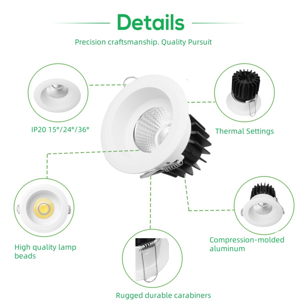 DL50 Living room bedroom dining room modern light emitting diode ceiling light fixtures new light emitting diode recessed spot light