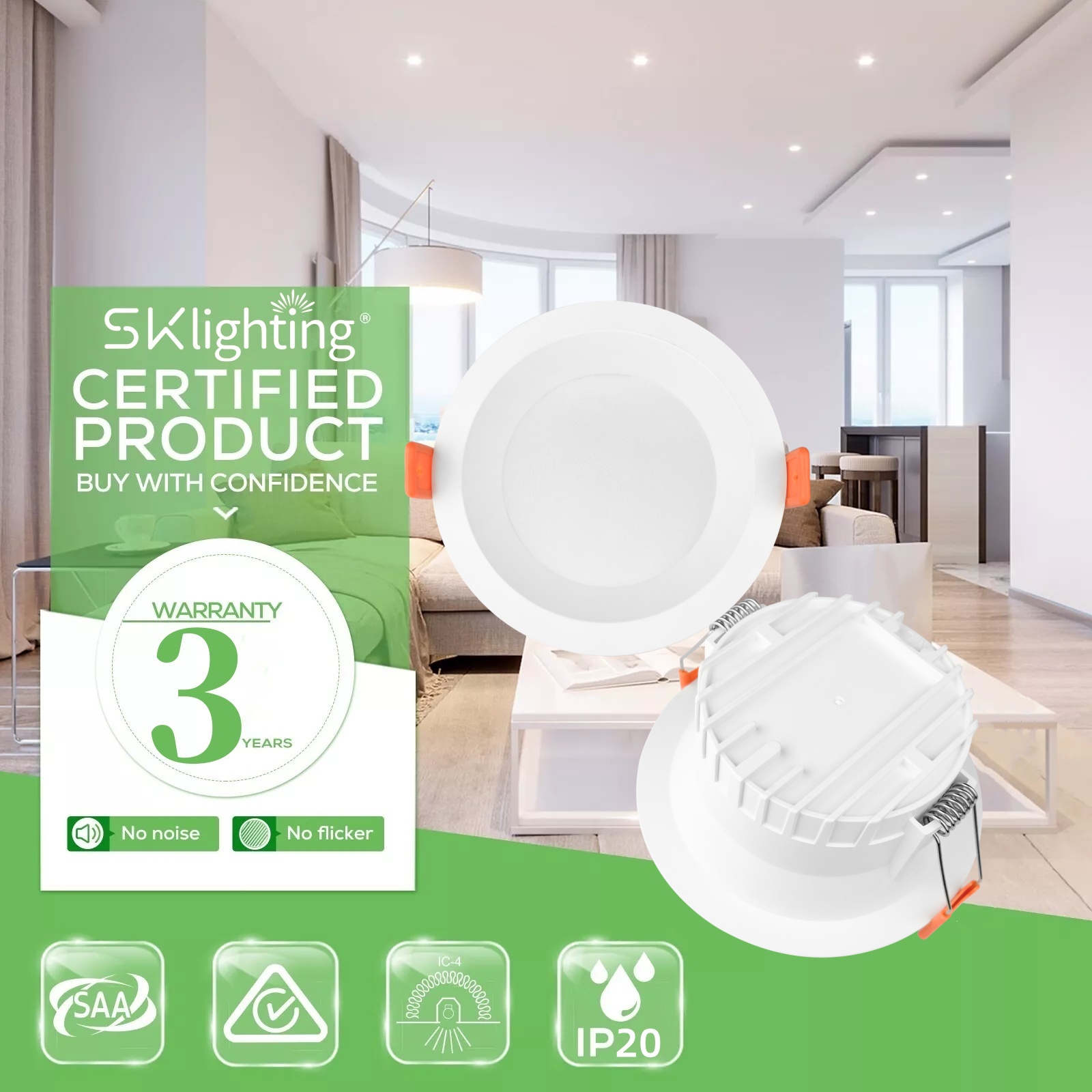 DL56 Modern Design Deep Anti-Glare Ceiling Downlight Adjustable Beam Angle SMD LED Downlight