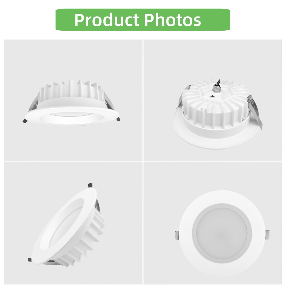 DL58 Recessed LED Fixed SMD Shallow Decorative Downlight 12W 18W 24W Waterproof Aluminum Downlight