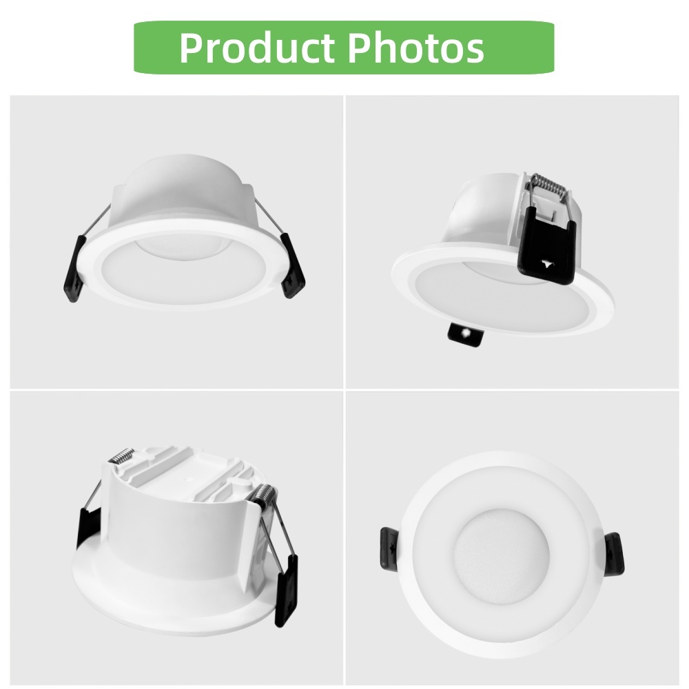 DL56-2 New anti-glare COB light-emitting diode downlight reusable recessed spotlight home ceiling light aluminum body home living room