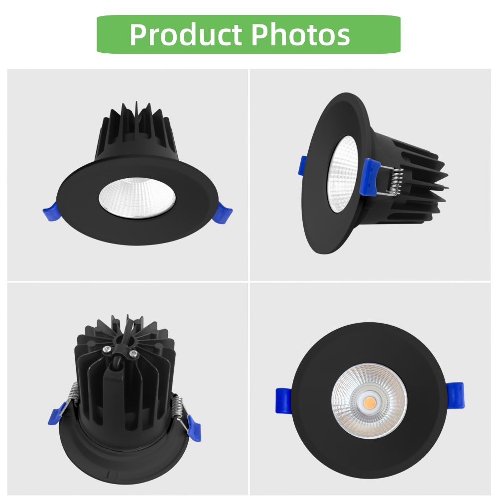 DL65-B  CE CB SAA 5W 10W 18W Anti Glare LED Ceiling Recessed Dimmable Spotlight Hotel COB Spot Light