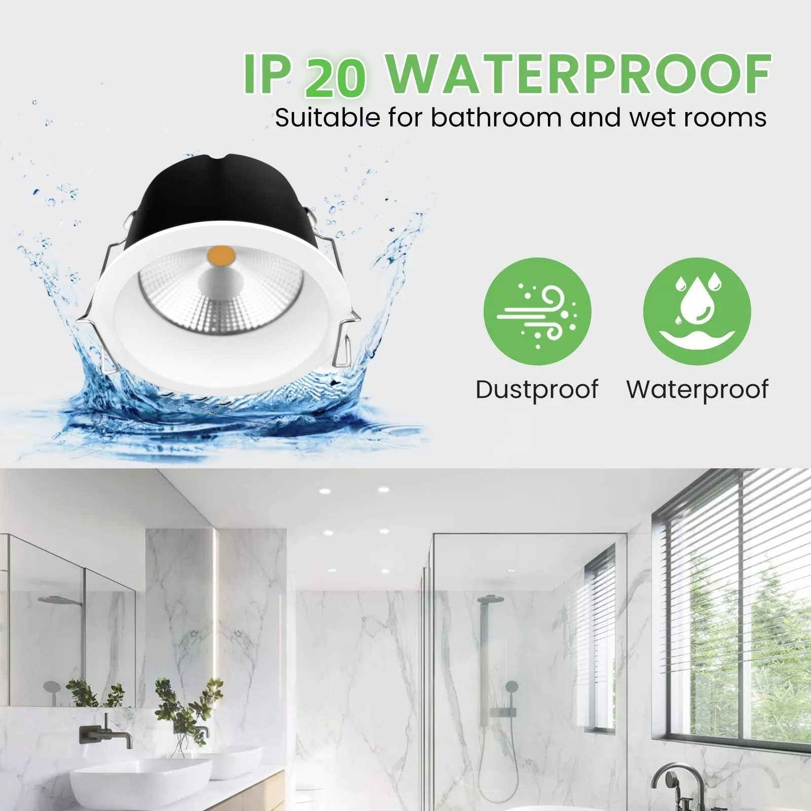 DL69-A Simple Modern Bright Anti Glare Household Spotlight Adjustable Recessed 10w 12w 15w 20w 30w 40w Led Cob Ceiling Downlights