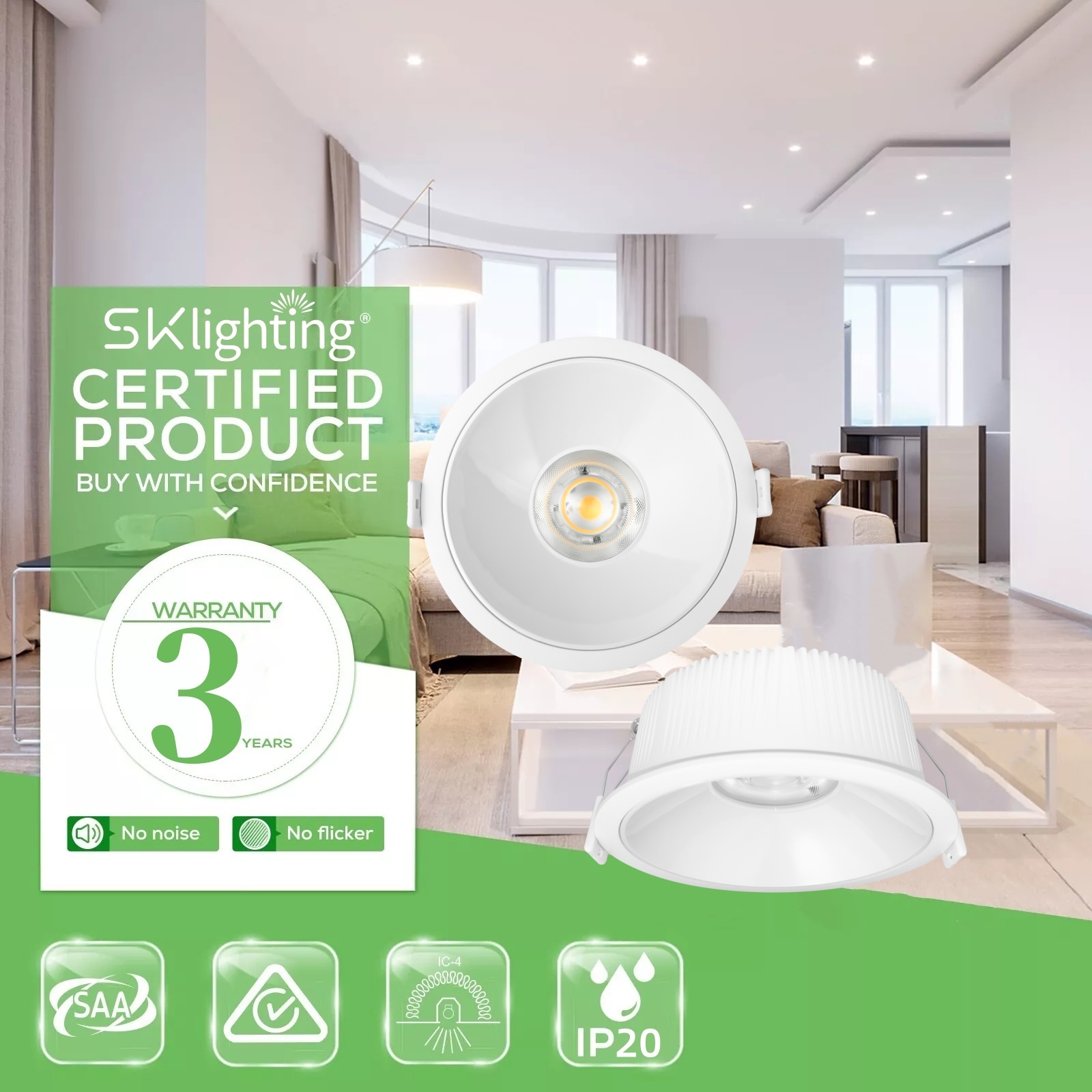 DL71 Energy Saving 7W 12W 18W 25W Indoor Lighting Lamp 4000K 6000K Downlight Spotlights Recessed Led Down Spot Light