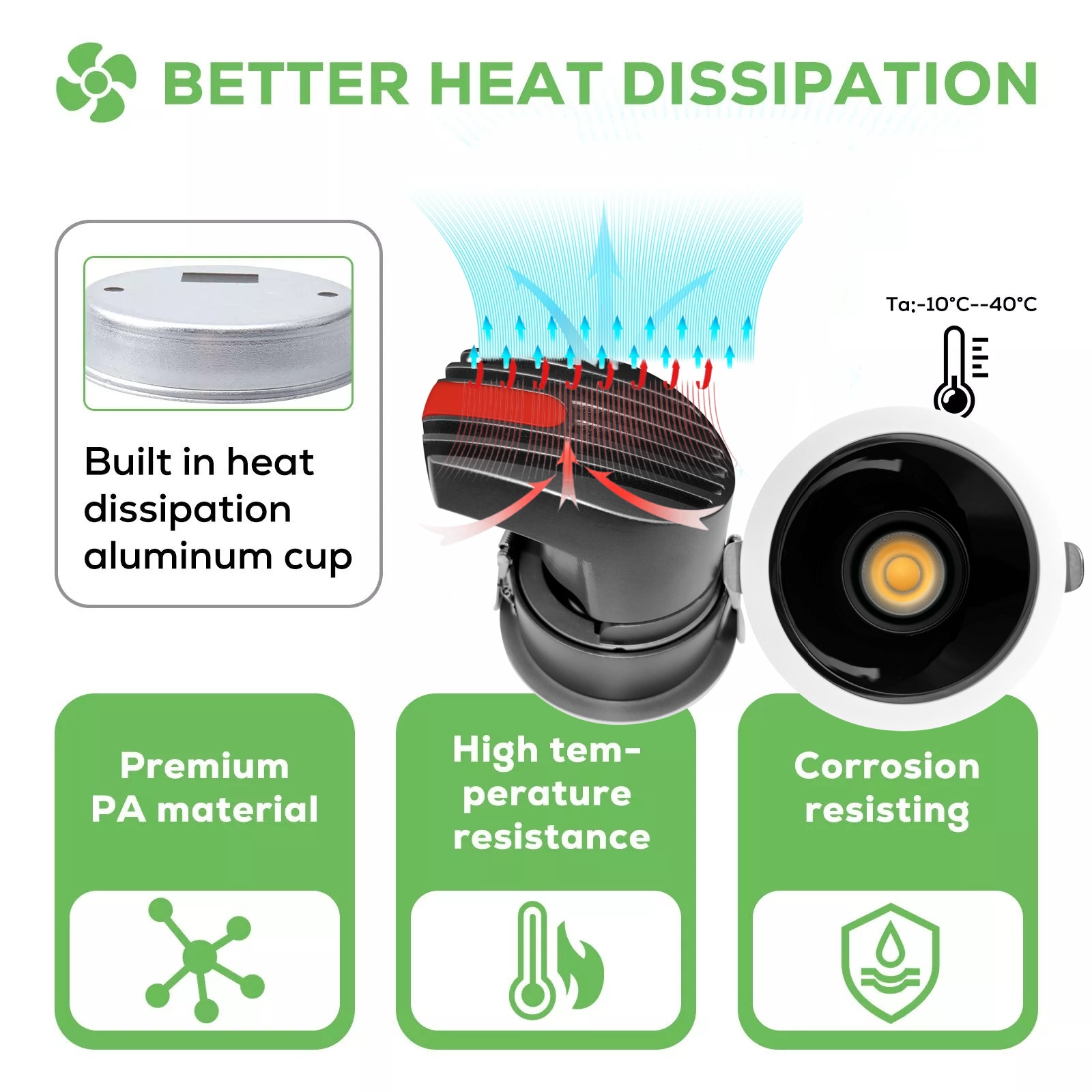 DL74 Led Downlight Housing Round Aluminum Ip20 Dimmable 9w Recessed 4 Inch Slim Led Downlight Dimmable 5W COB Spotlight