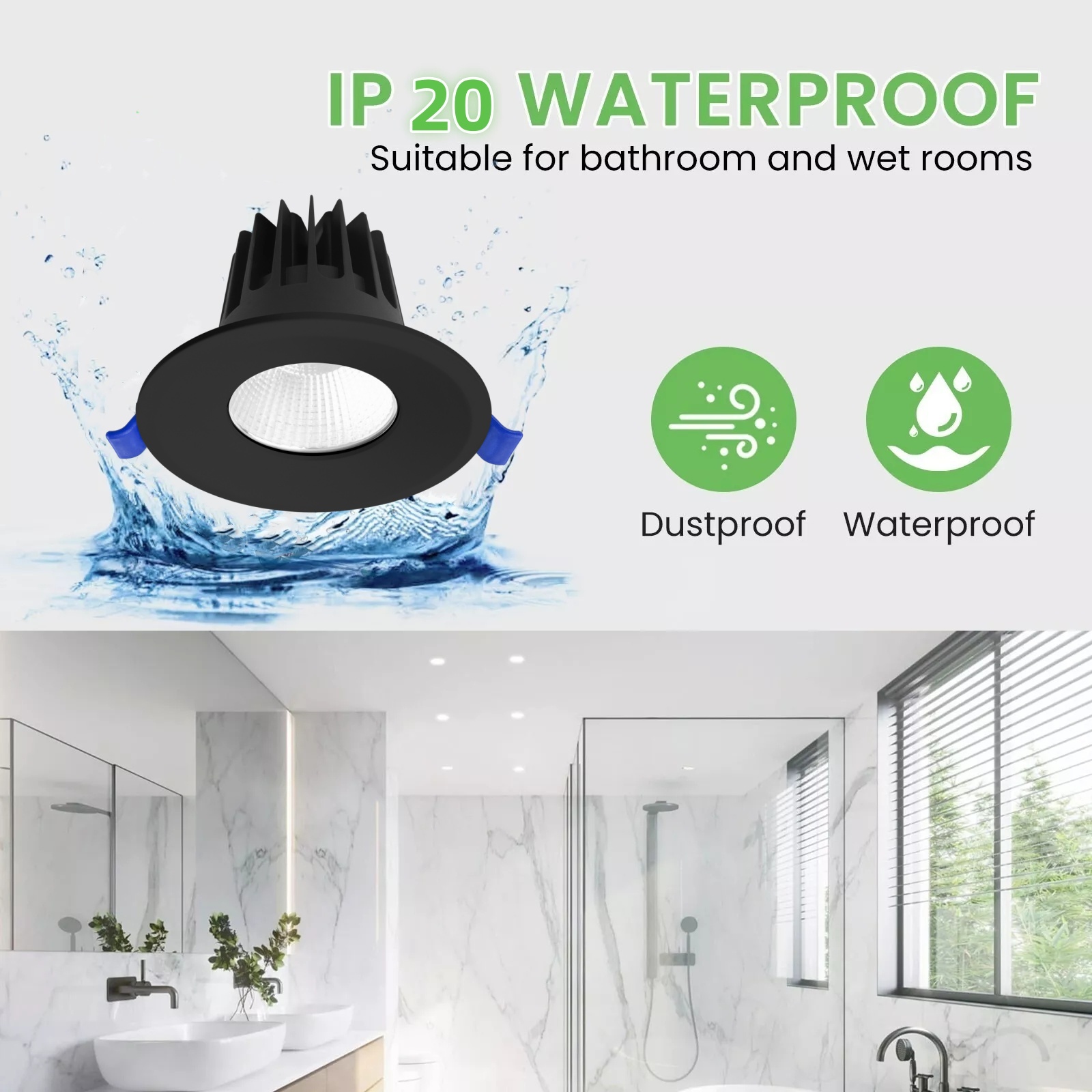 DL65-B  CE CB SAA 5W 10W 18W Anti Glare LED Ceiling Recessed Dimmable Spotlight Hotel COB Spot Light