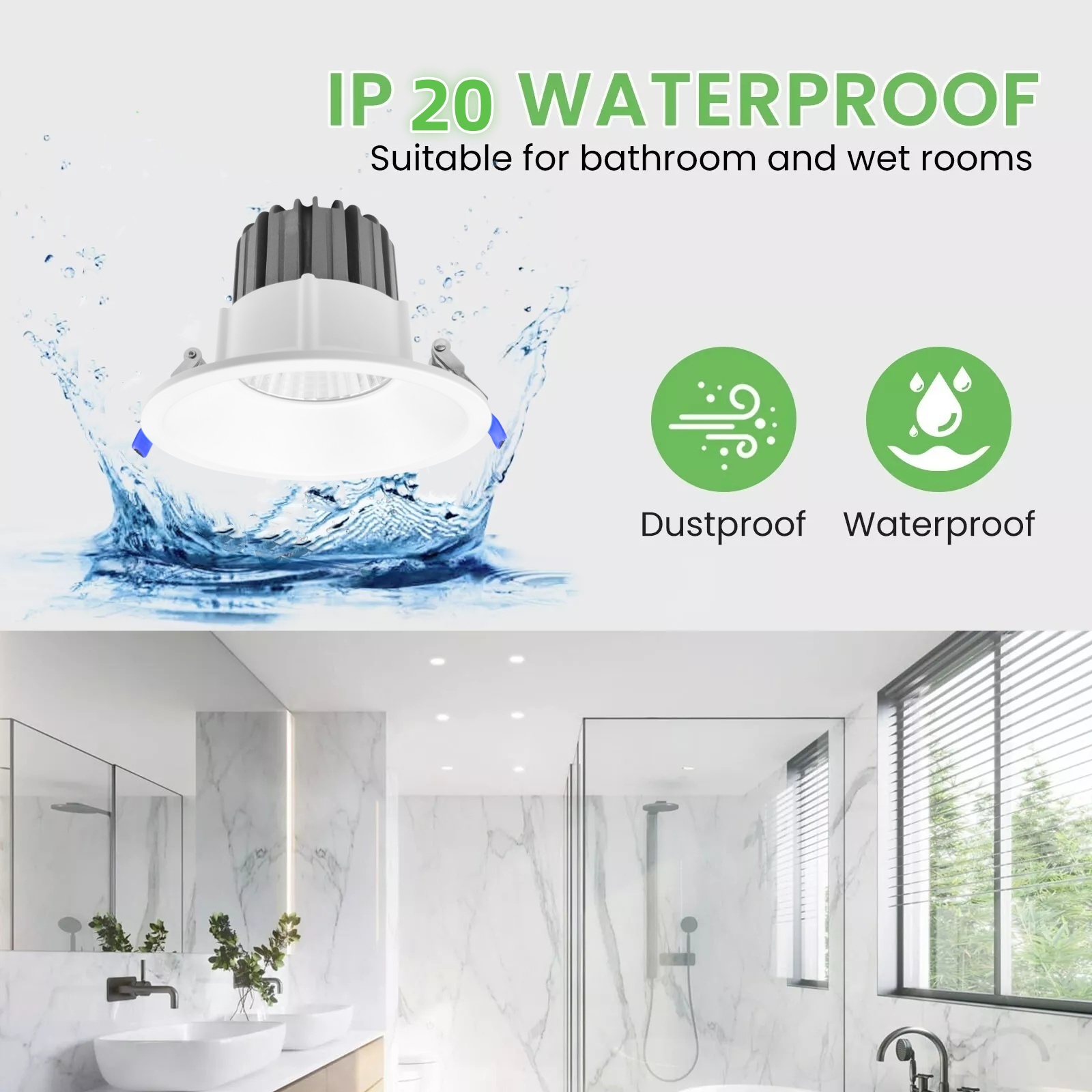 DL85-W New Design Modern Home Office Anti-Glare White Round 5w 10w 15w 20 Light Emitting Diode Spotlight COB Light Emitting Diode Downlights