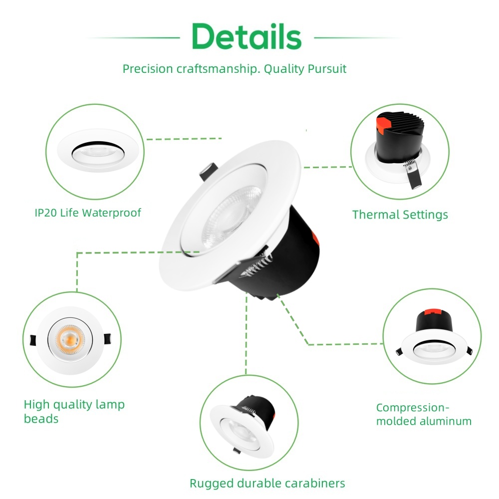 DL78 New Easy Installation Cabinet Spotlight Modern Downlight 3W 5W 7W 9W 12W LED Ceiling Spotlight
