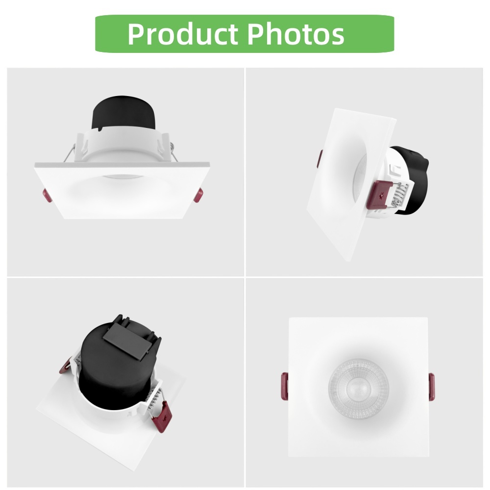 DL83-4 Recessed Cob Spotlight Aluminum Housing Anti-Glare Light Emitting Diode Spotlight 5w 7w 12w 16w Dimmable Spotlight