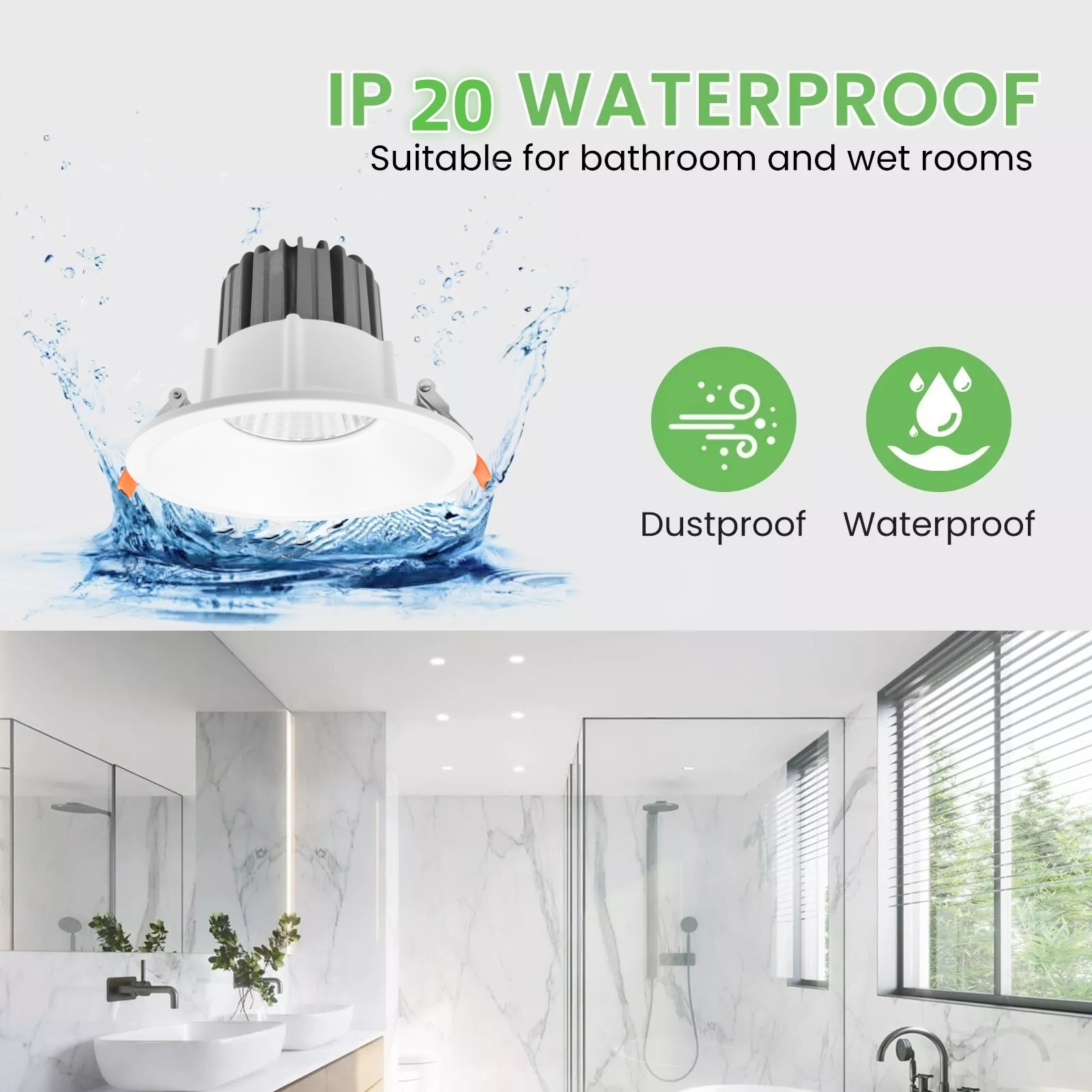 DL85-W New Design Modern Home Office Anti-Glare White Round 5w 10w 15w 20w Light Emitting Diode Spotlight COB Light Emitting Diode Downlights