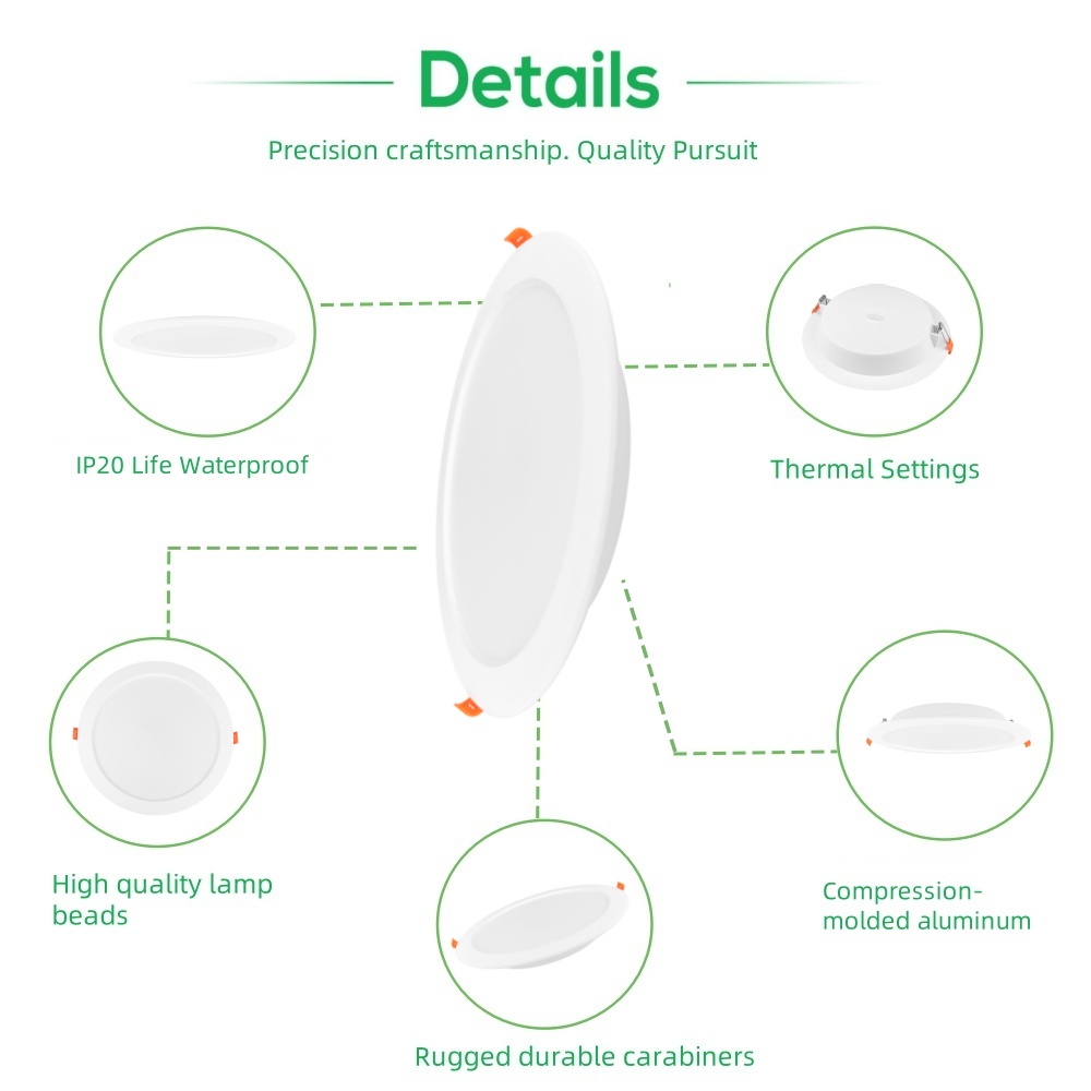 DL82 9W 12W 18W COB Recessed Trimless Downlight/LED Downlight Recessed Ceiling Downlight Ceiling Downlight