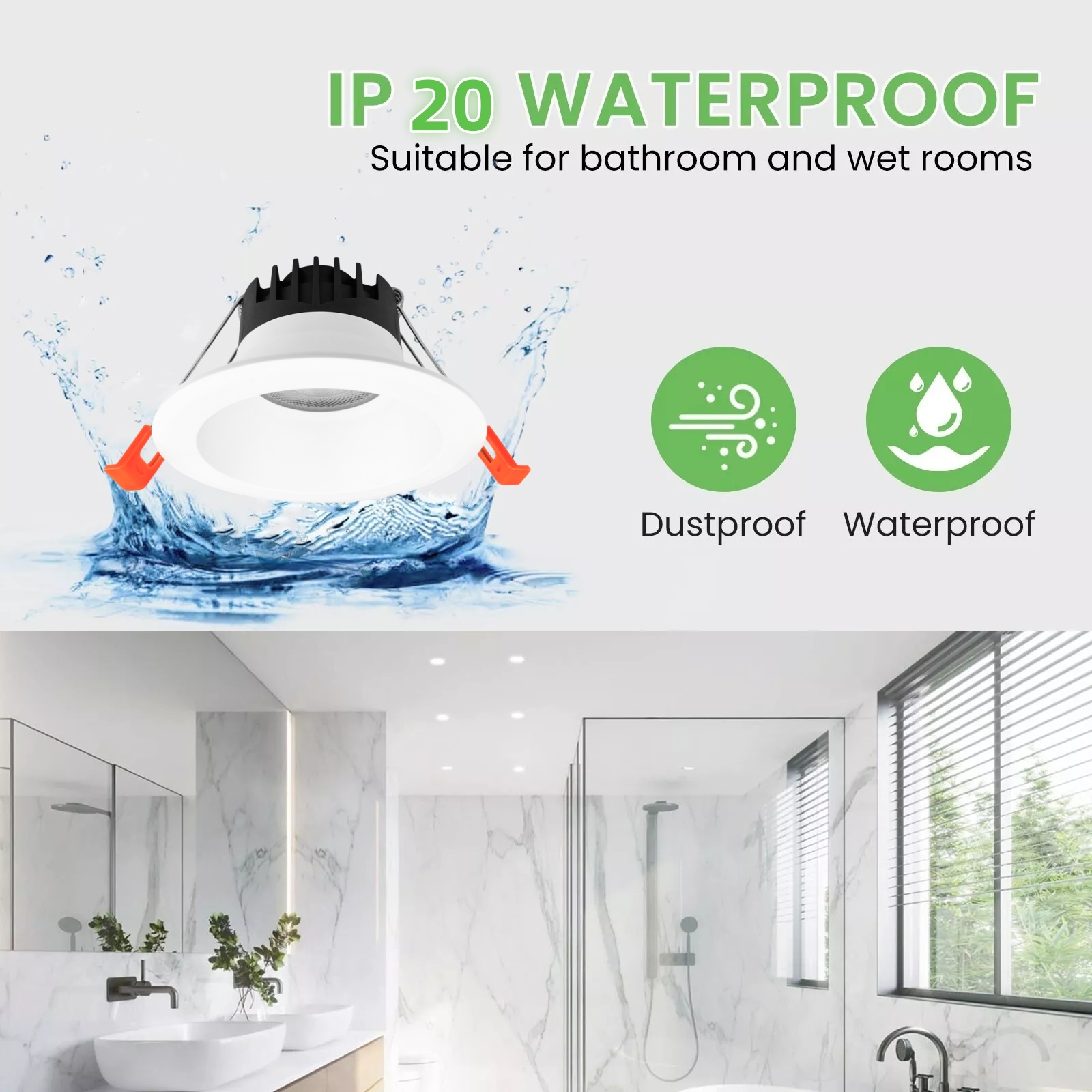 DL84 New design modern home office anti-glare white round 5w 10w 15w 20w light emitting diode spot light