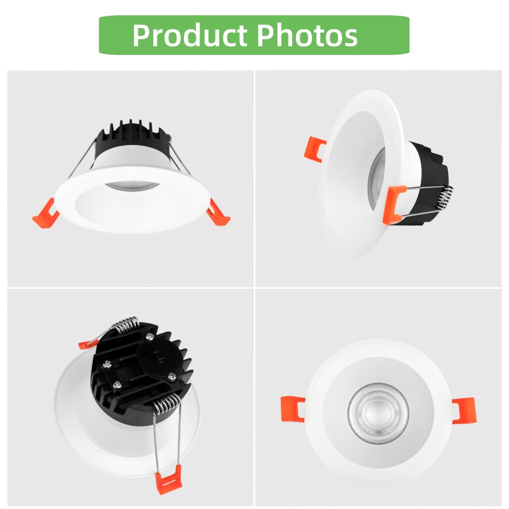 DL84 New design modern home office anti-glare white round 5w 10w 15w 20w light emitting diode spot light