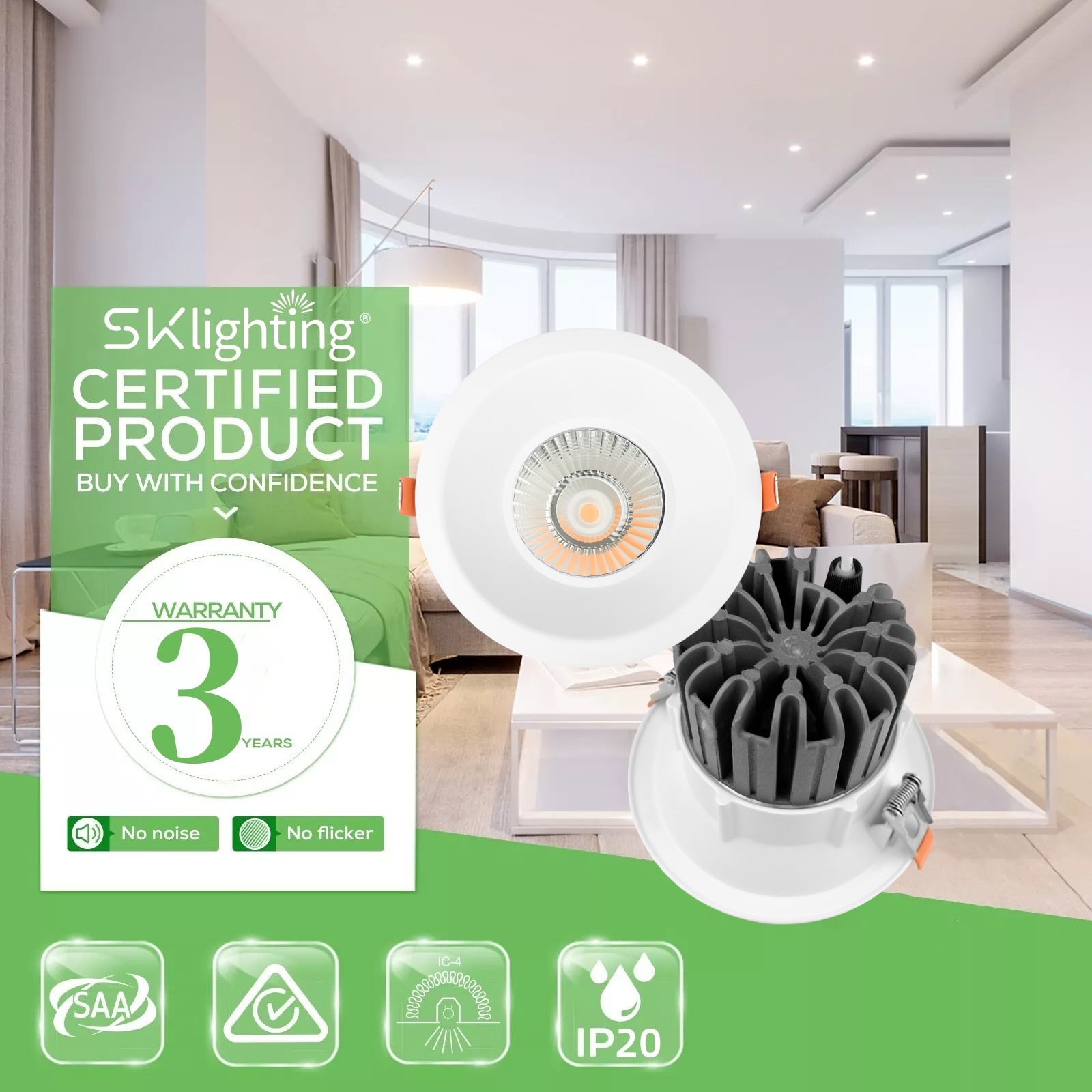 DL85-W New Design Modern Home Office Anti-Glare White Round 5w 10w 15w 20w Light Emitting Diode Spotlight COB Light Emitting Diode Downlights